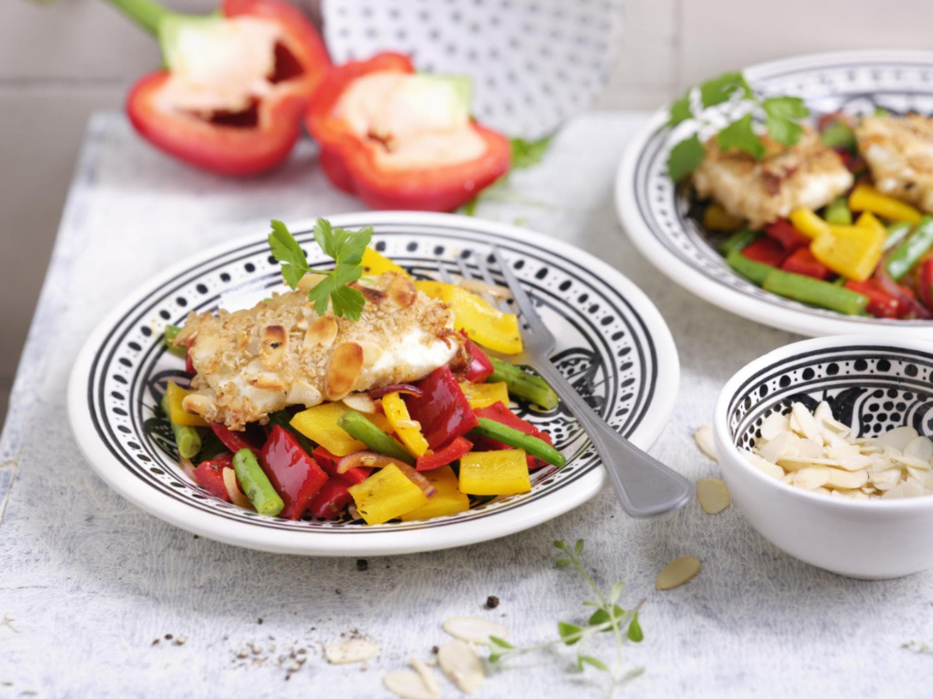 Feta mit Haferflocken-Panade 