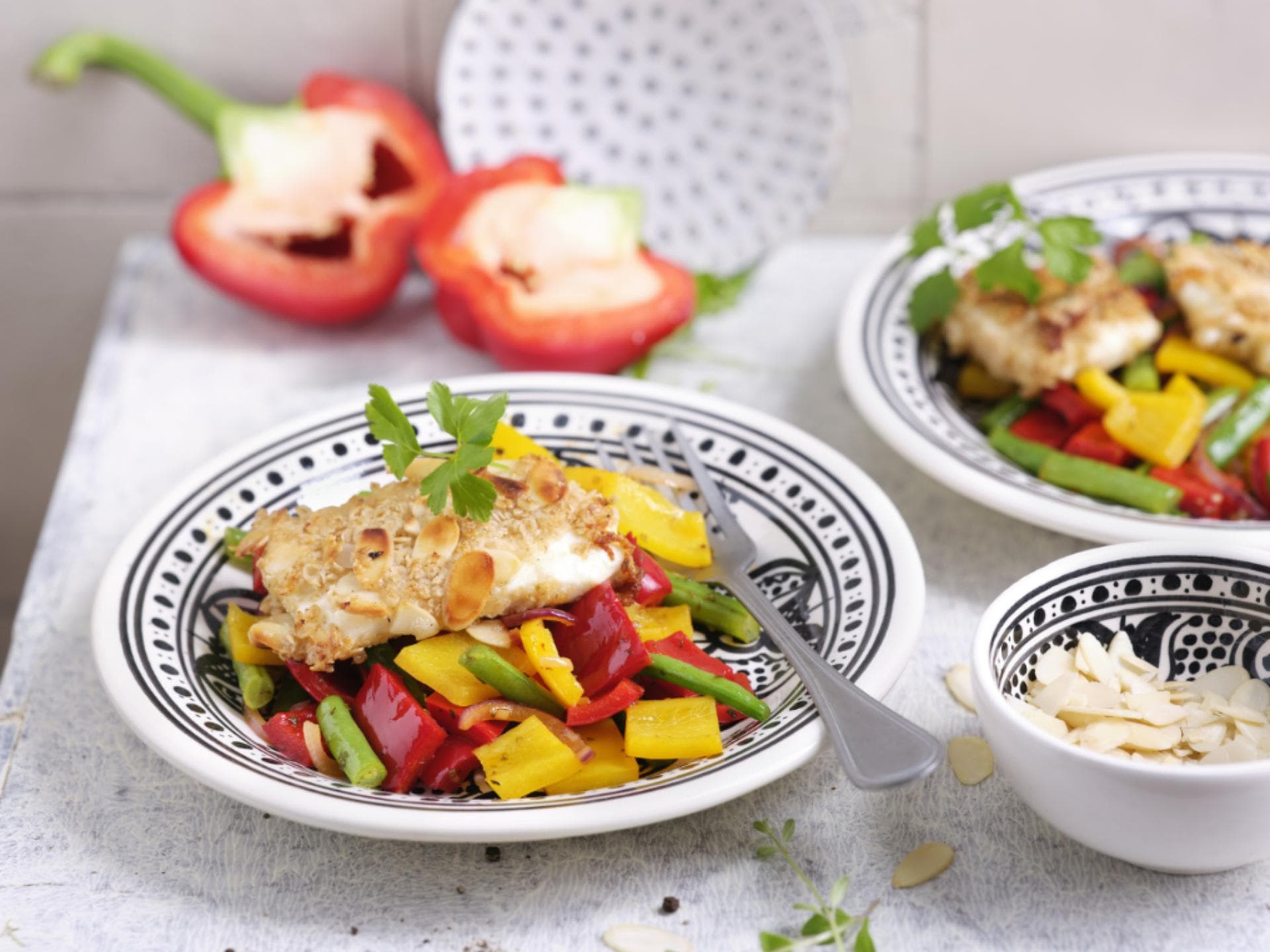 Feta mit Haferflocken-Panade 