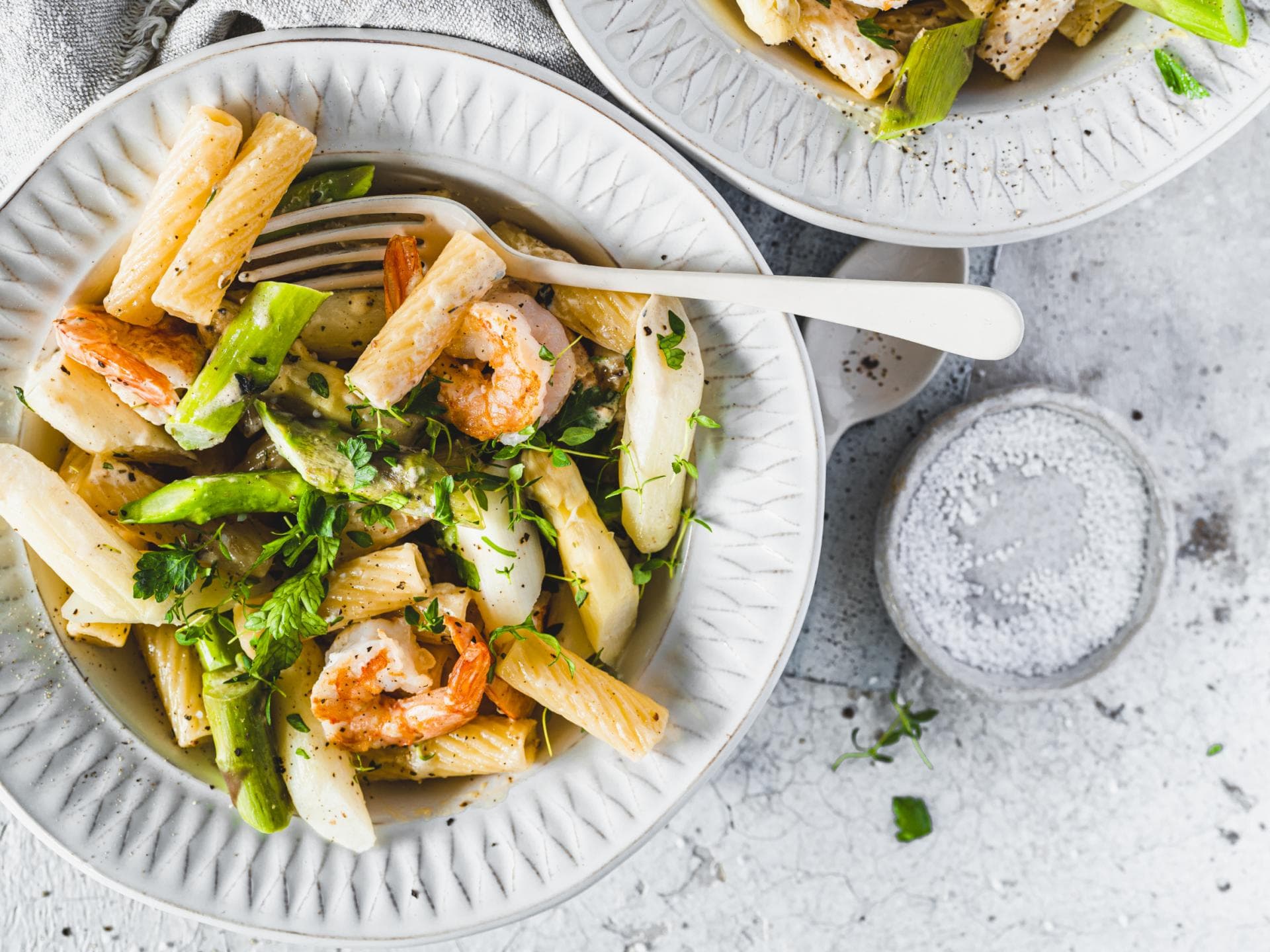 Spargel-Garnelen-Pasta 