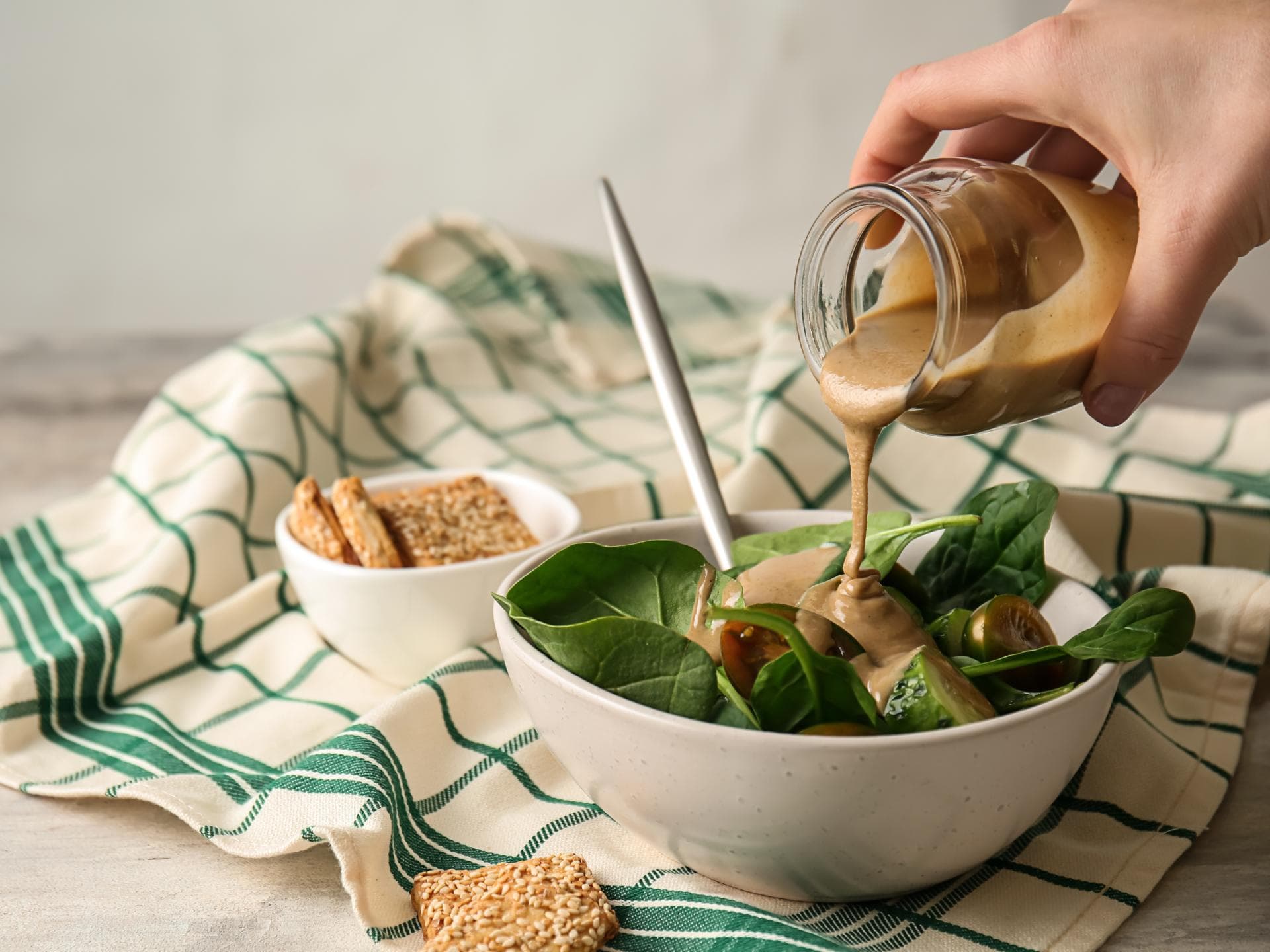 Veganes Tahini-Dressing 