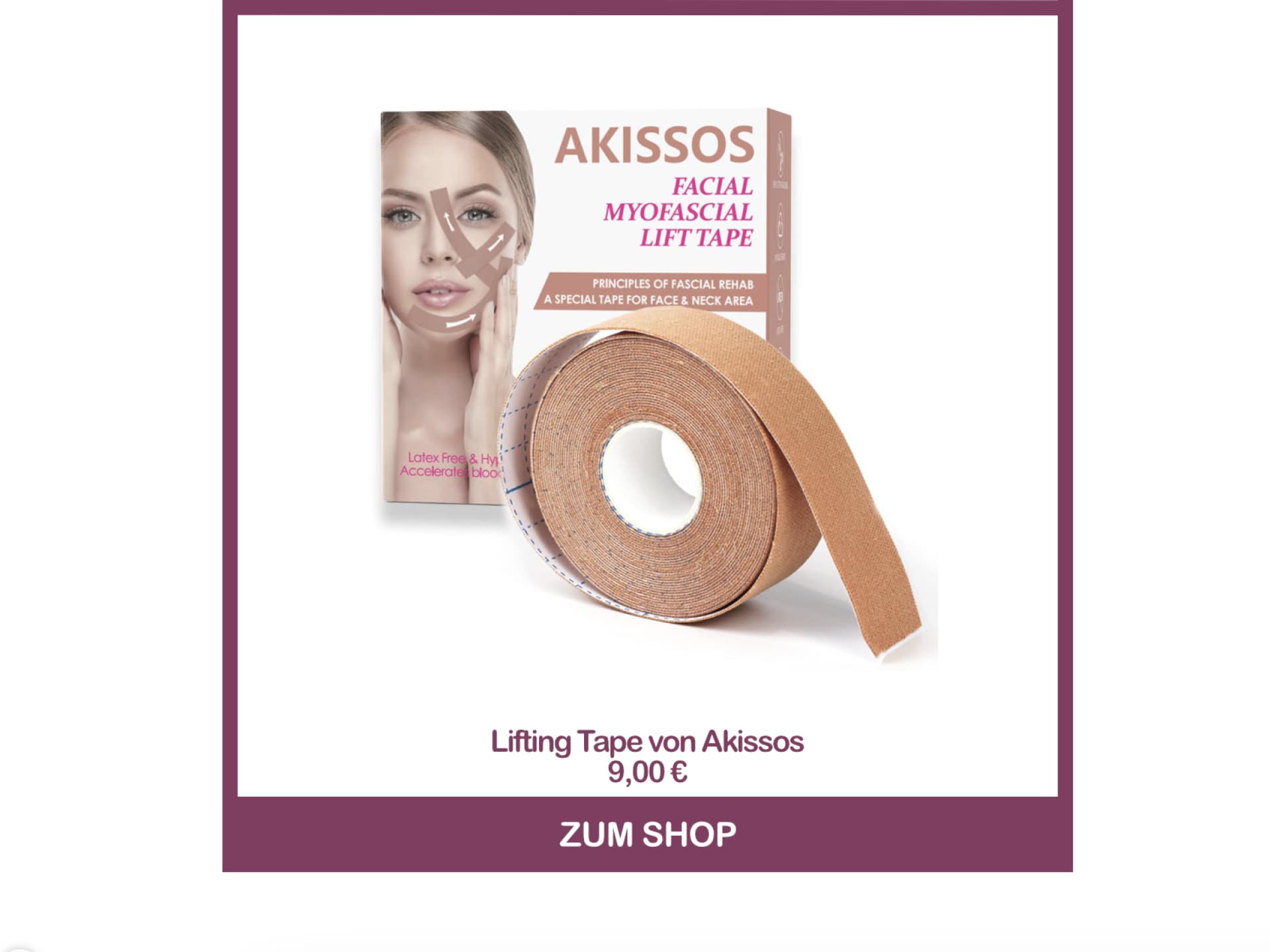 Zornesfalte wegbekommen mit Lifting Tape von Akissos