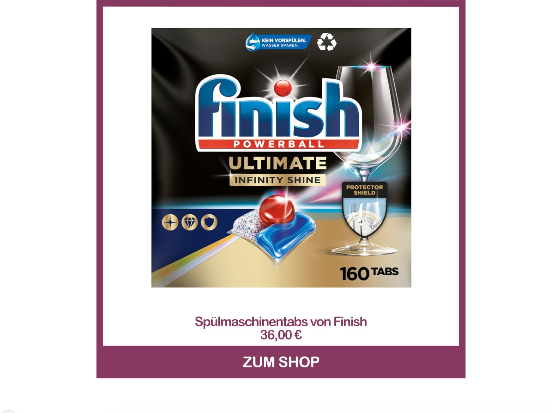 Abfluss reinigen mit Spülmaschinentabs von Finish