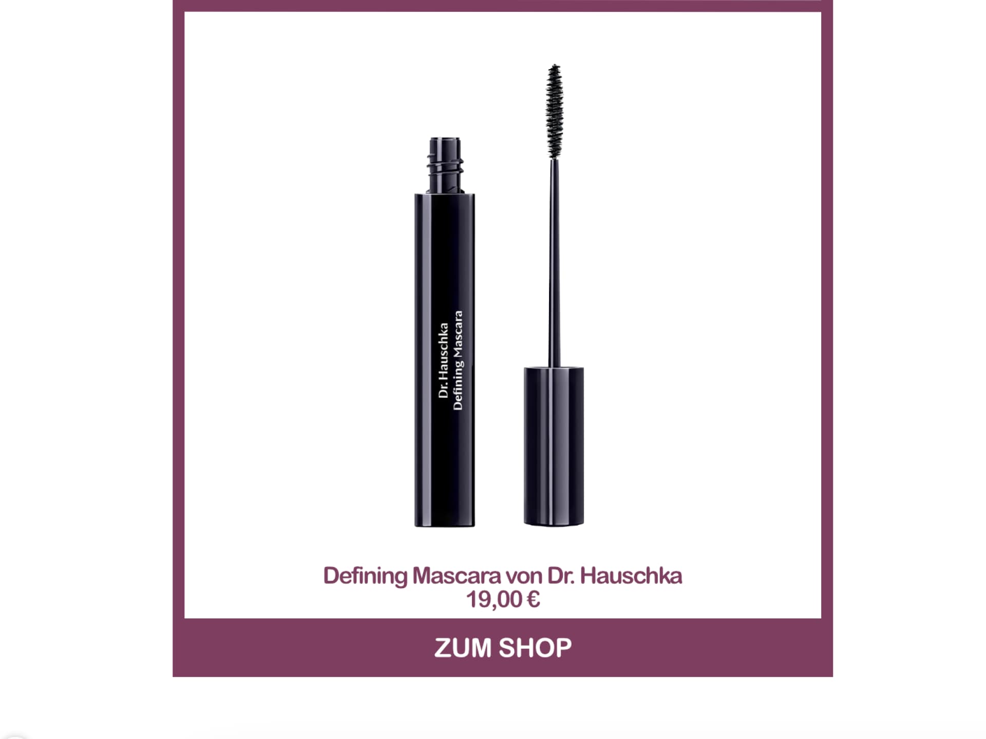 Beste Naturkosmetik Mascara - Defining Mascara von Dr. Hauschka