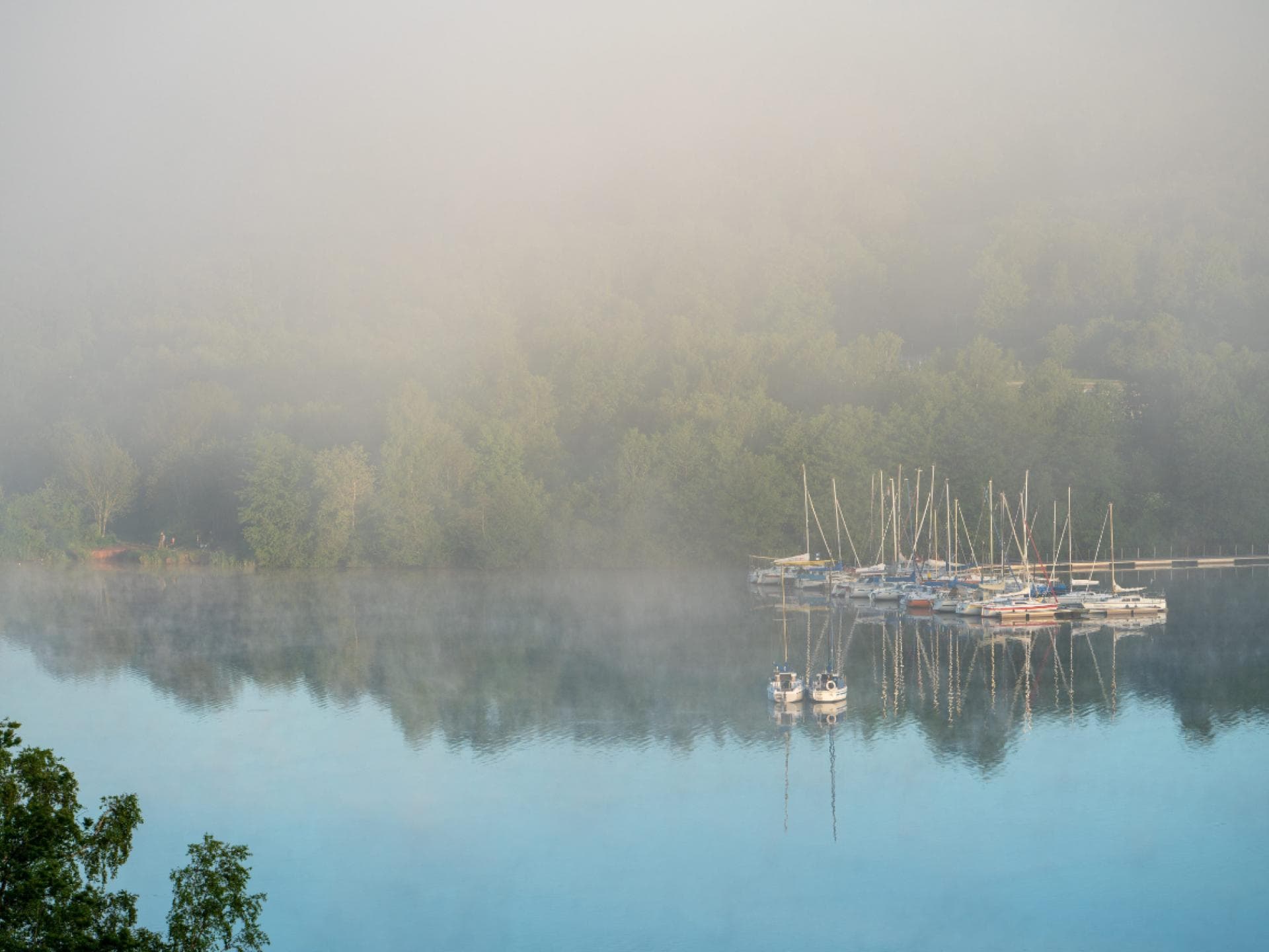 Camping am See in Deutschland am Bostalsee