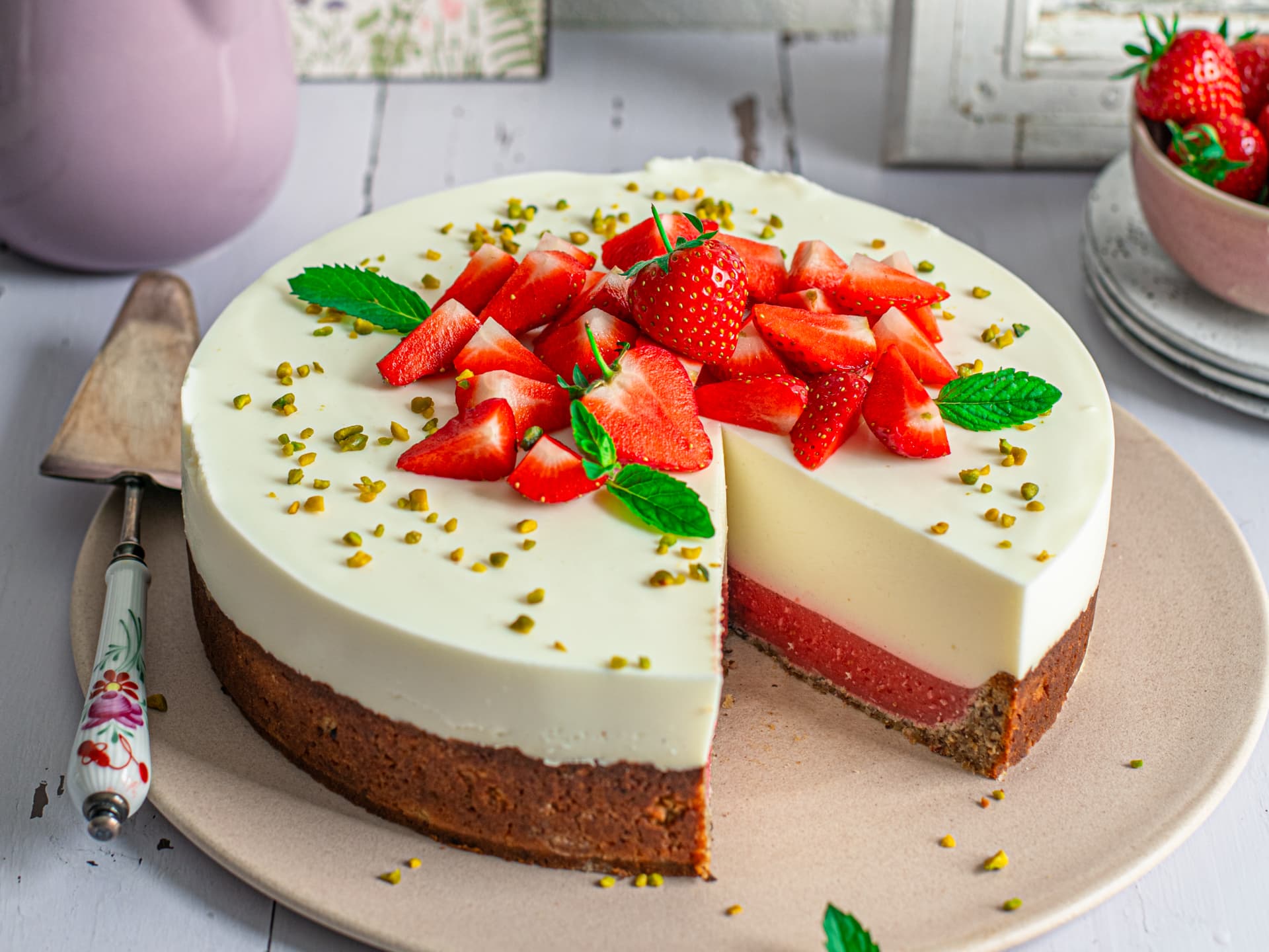 Erdbeertorte mit Joghurt