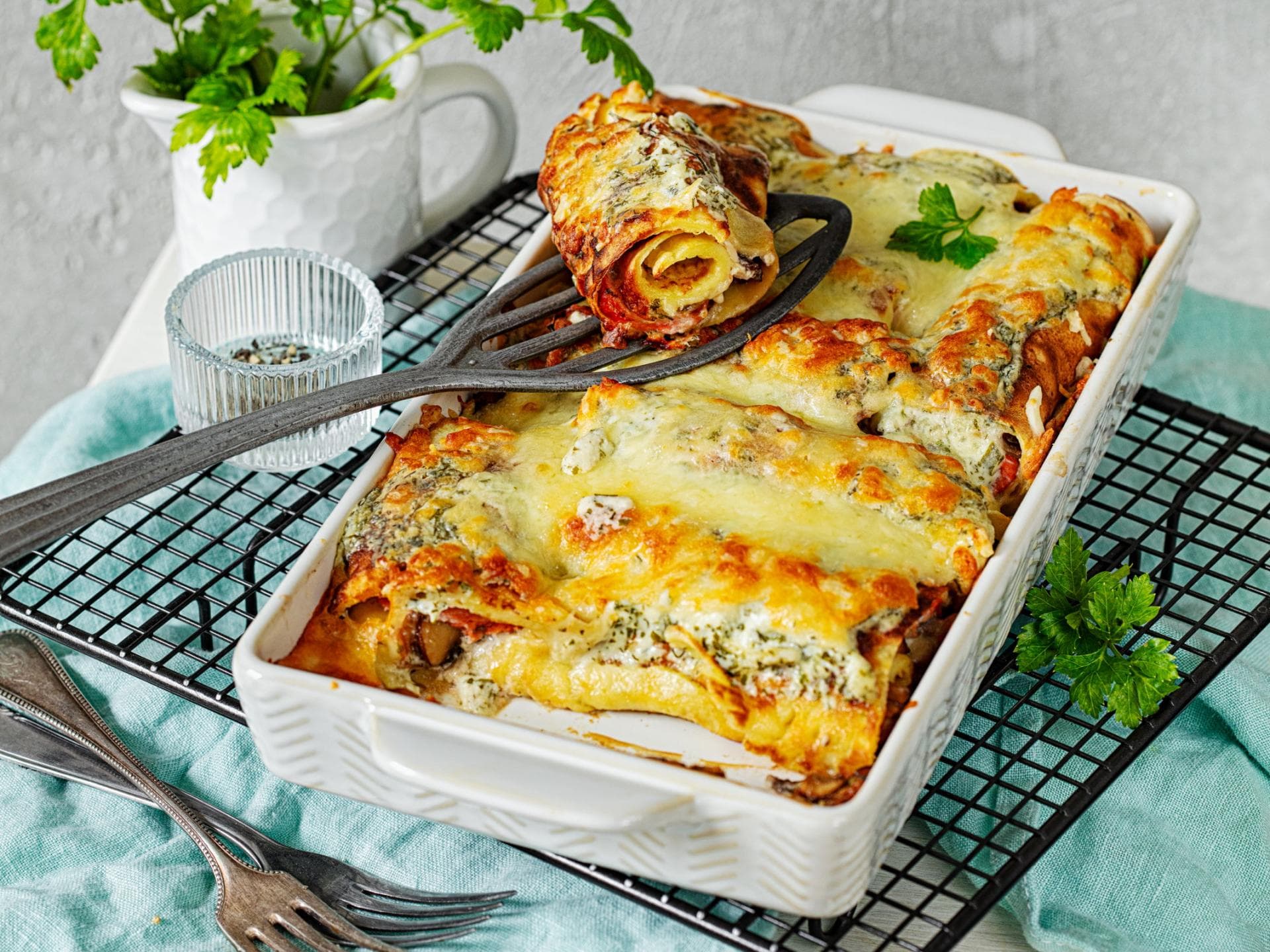 Lachs-Pfannkuchen Lachs-Pfannkuchen
