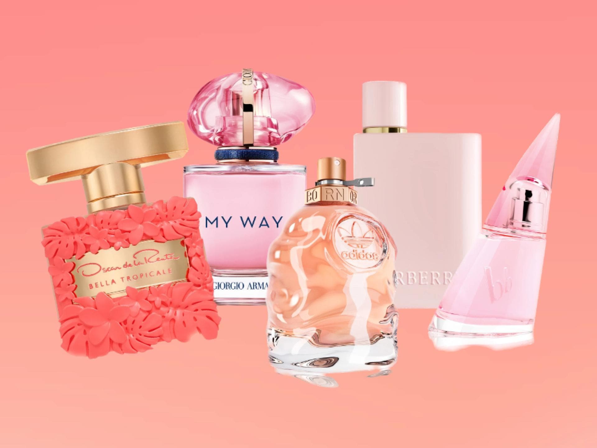 Verschiedene fruchtig süße Parfums