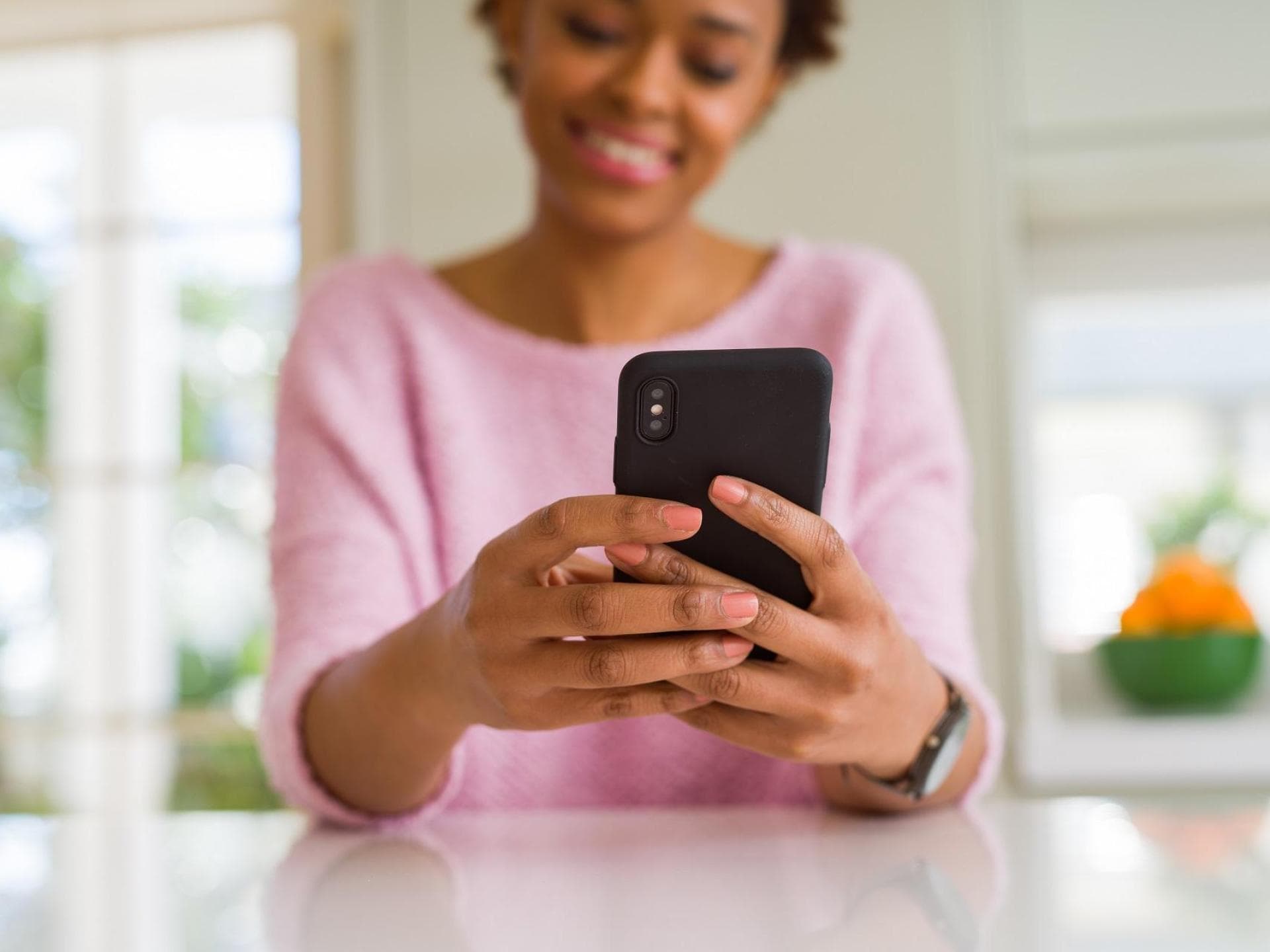 Frau am Smartphone Frau am Smartphone