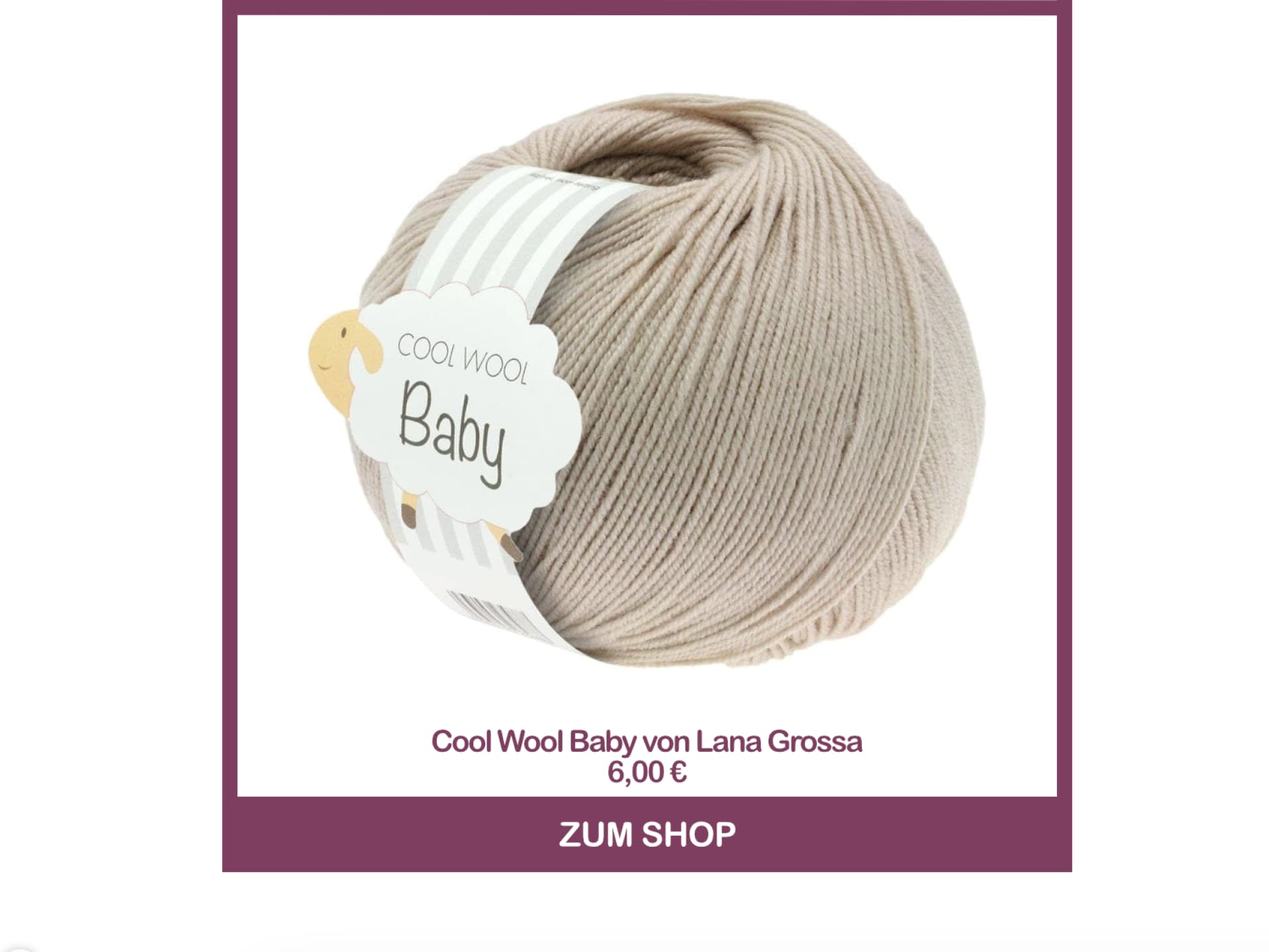 Cool Wool Baby Häkelwolle von Lana Grossa