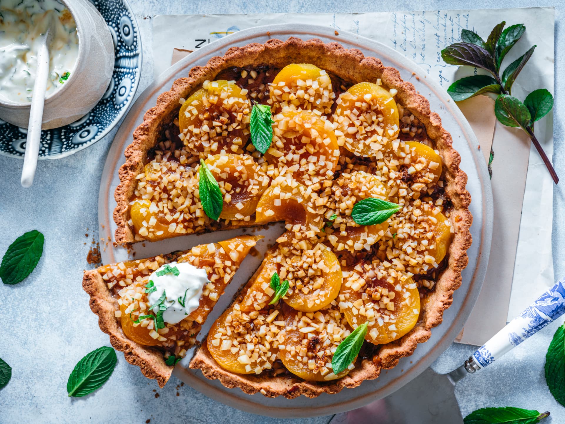 Kuchen ohne Mehl - Aprikosentarte