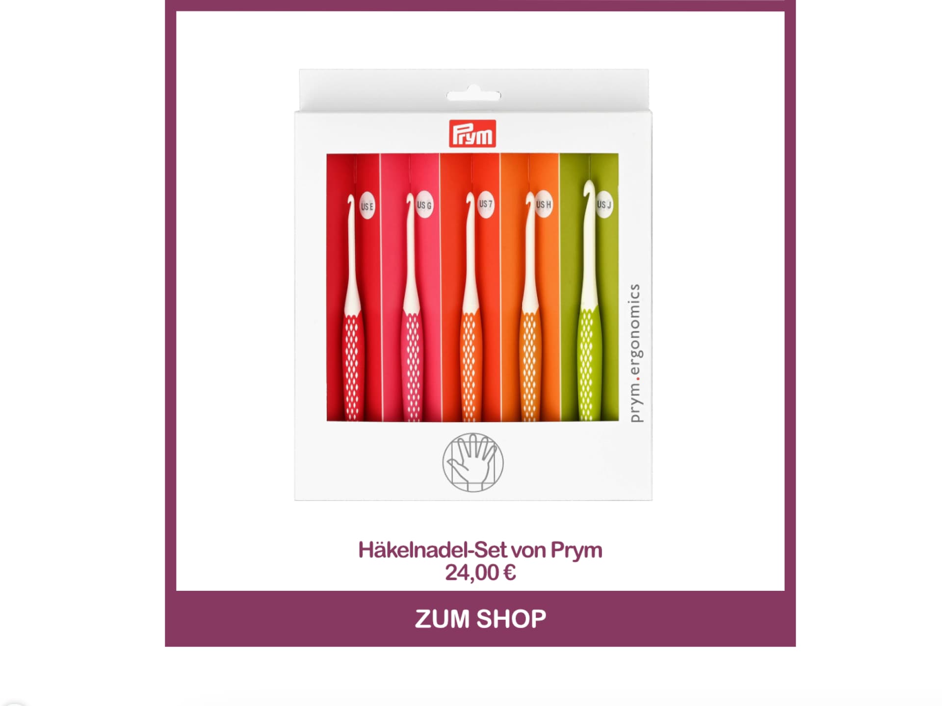 Mantel stricken mit dem Häkelnadel-Set von Prym