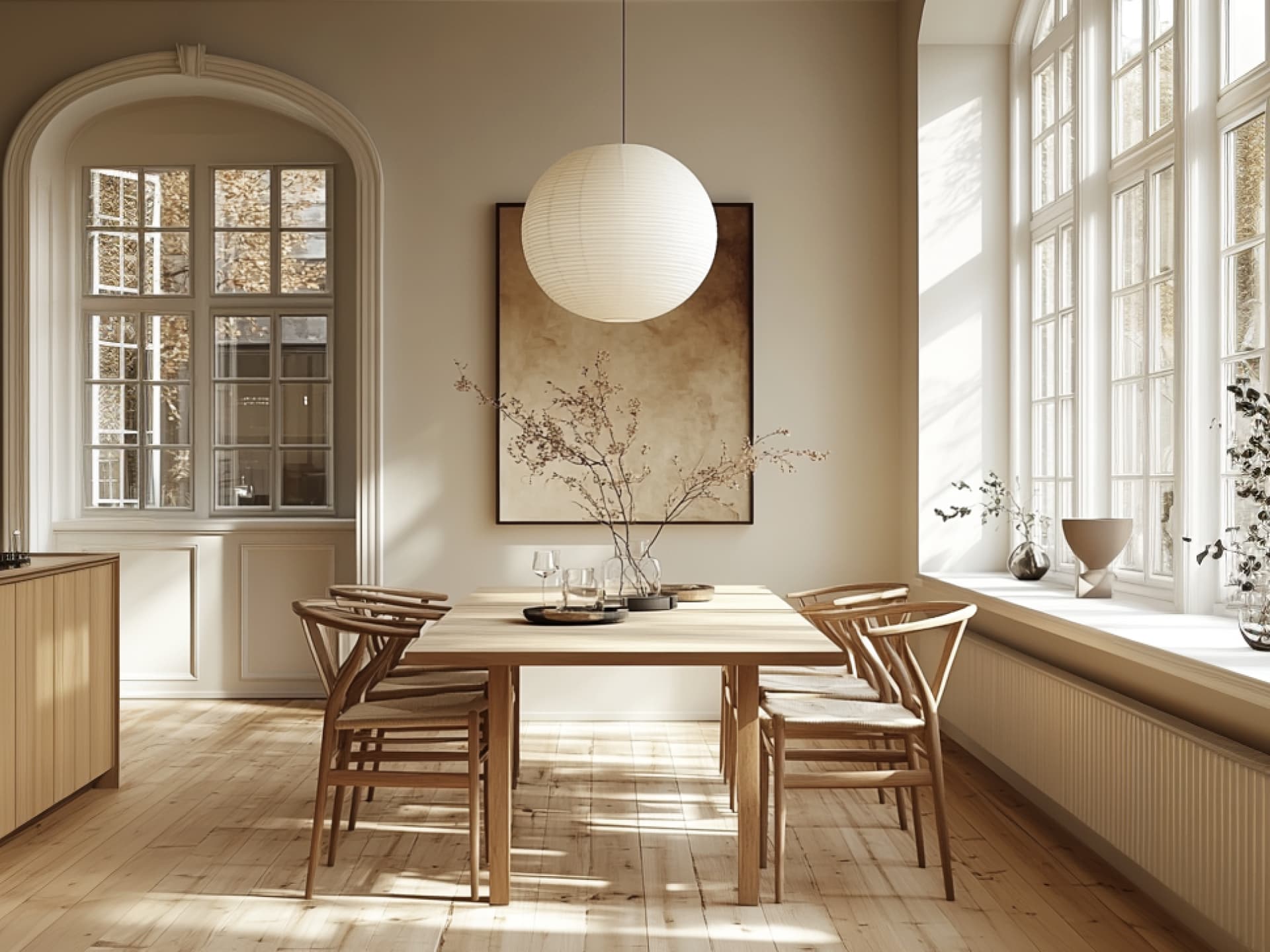 Minimalistisch wohnen - Idee fürs Esszimmer