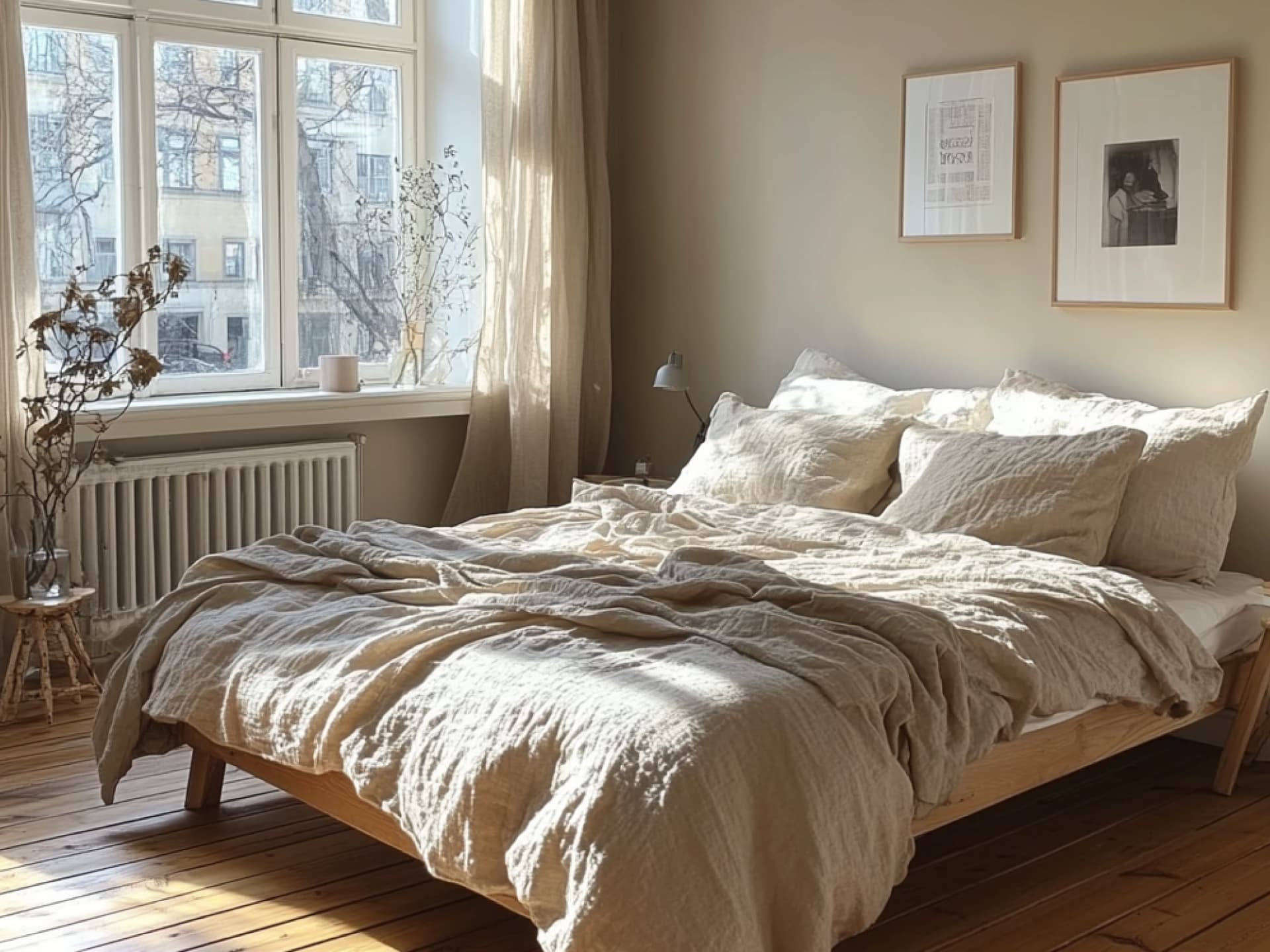 Minimalistisch wohnen - Idee fürs Schlafzimmer