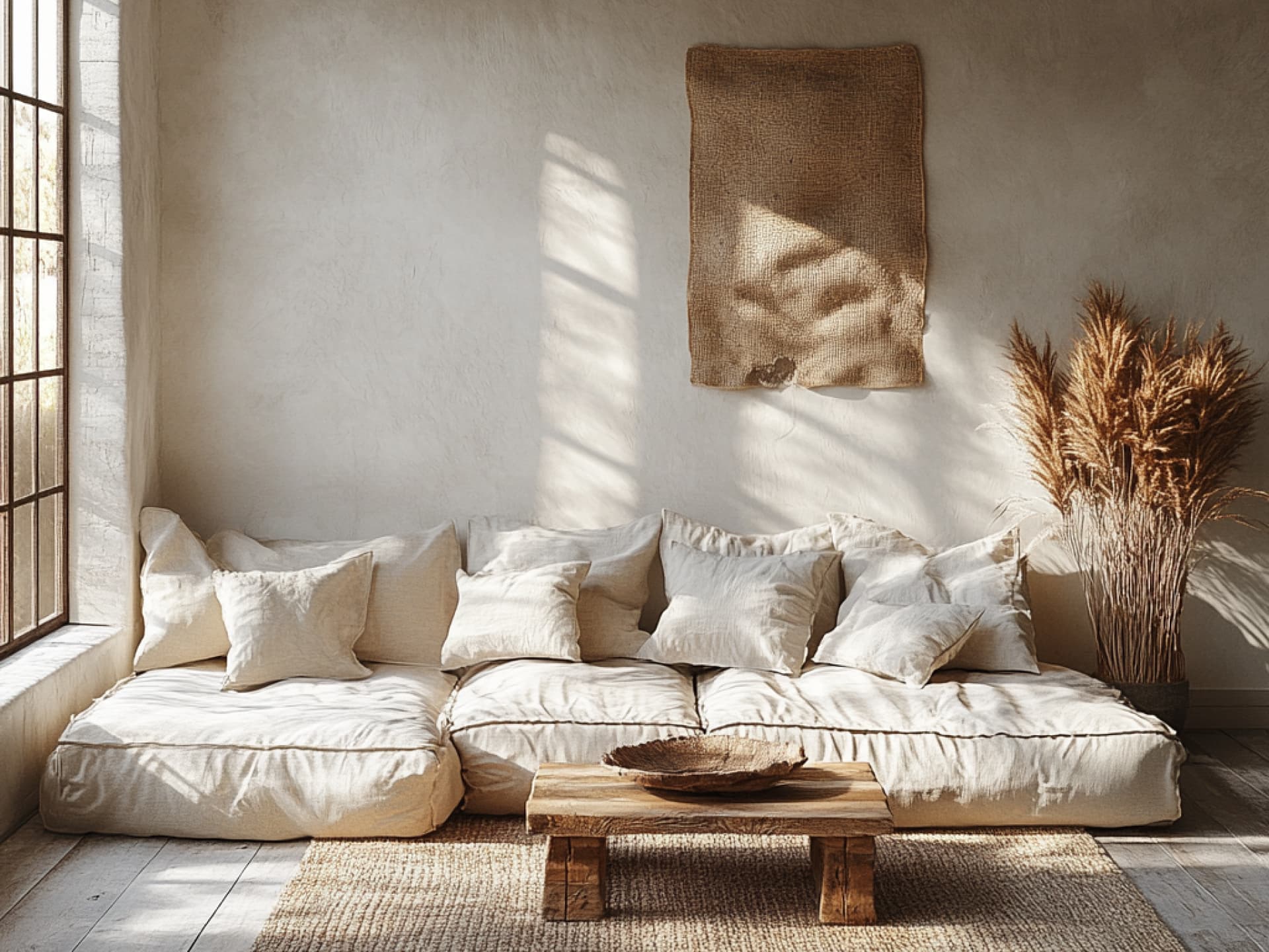 Minimalistisch wohnen - Idee fürs Wohnzimmer