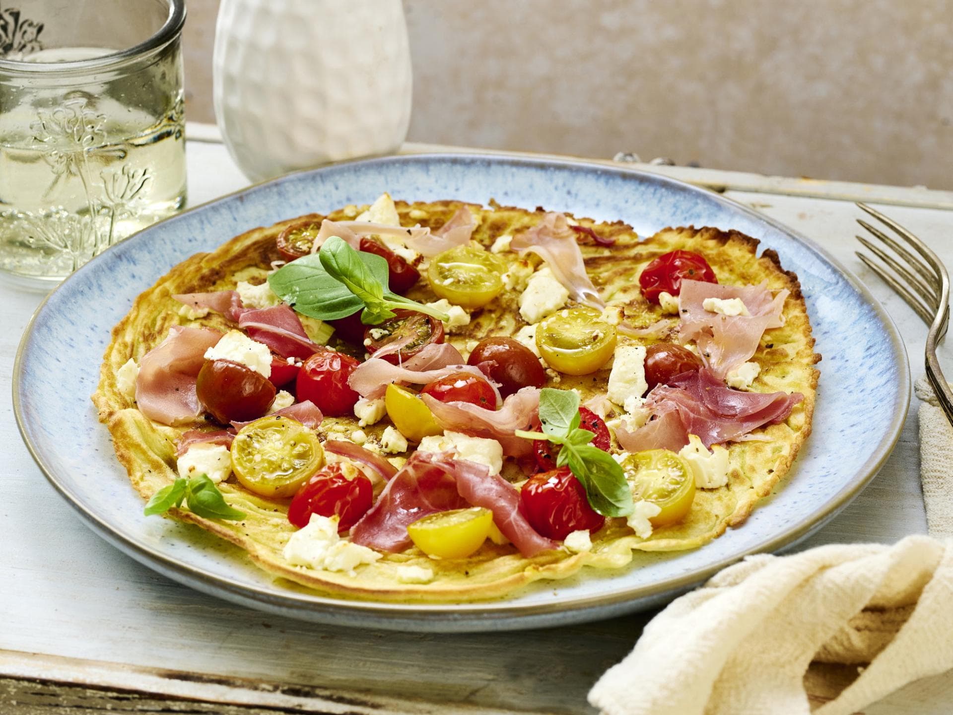 Pfannkuchen-Pizza 