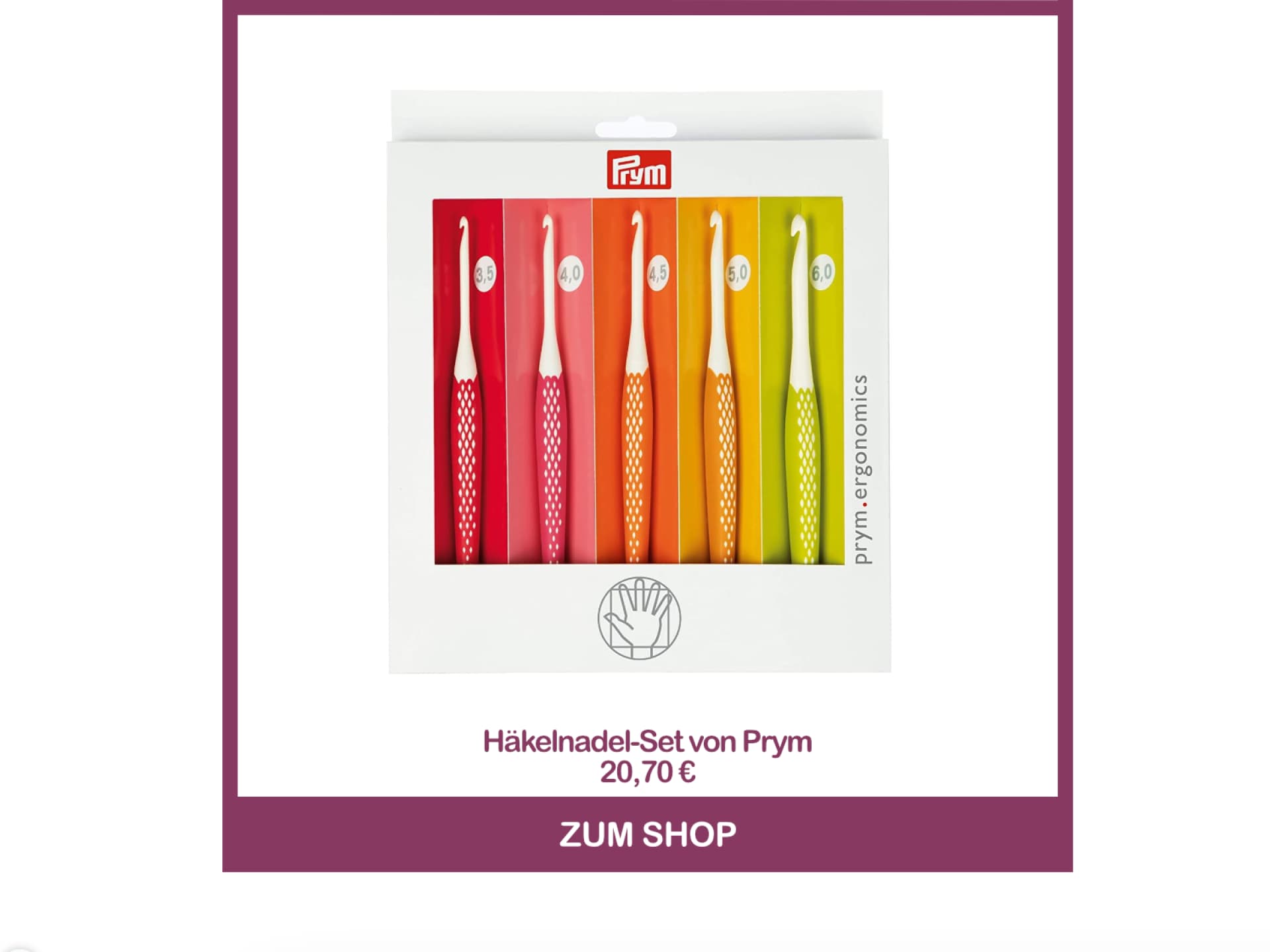 Wollhäkelnadel-Set von Prym