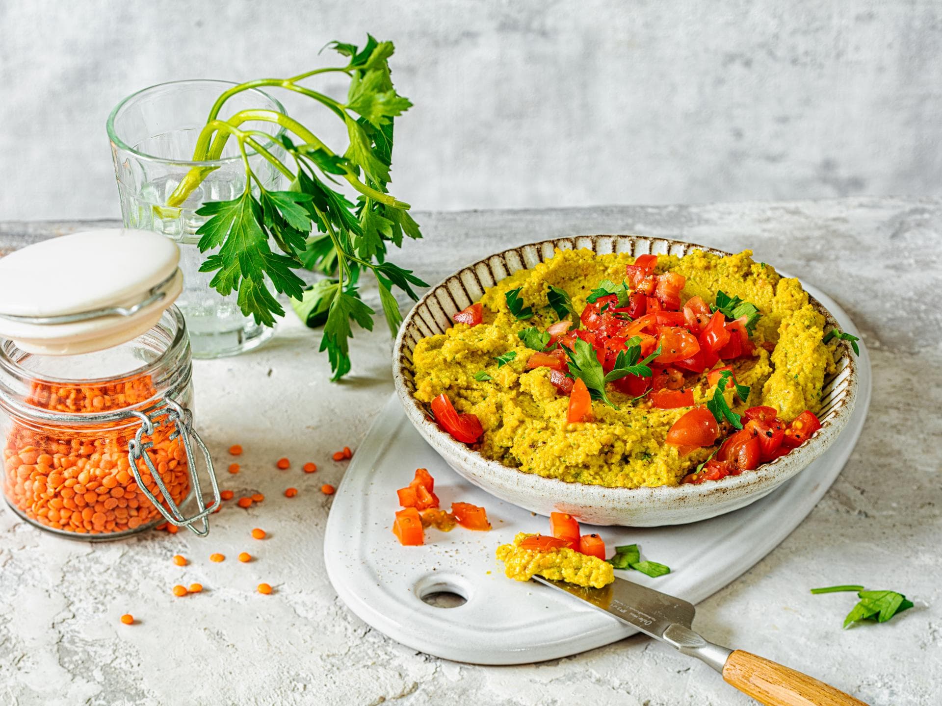 Veganer Brotaufstrich selbst gemacht - veganer Linsen-Aufstrich