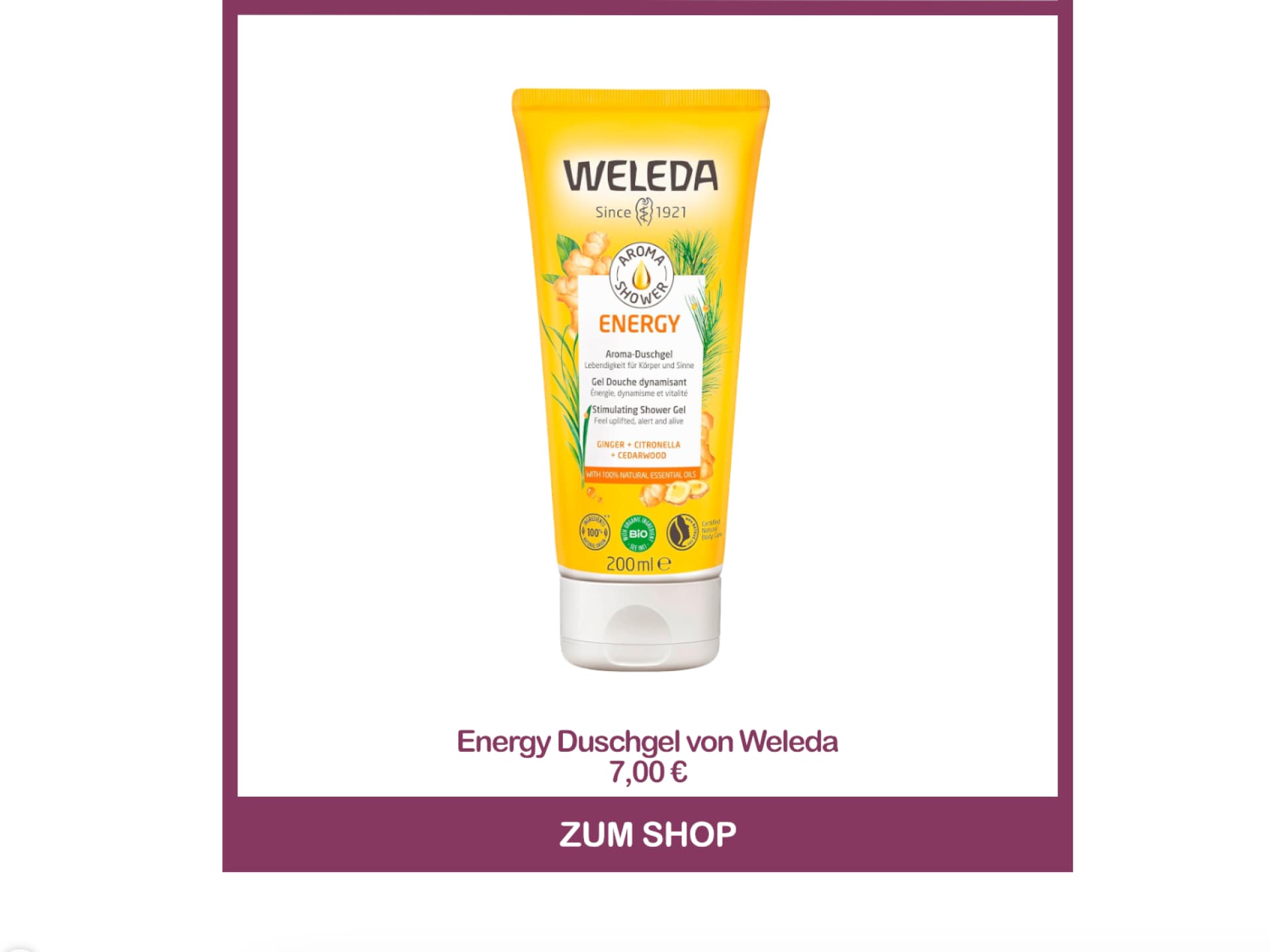 Energy Duschgel von Weleda