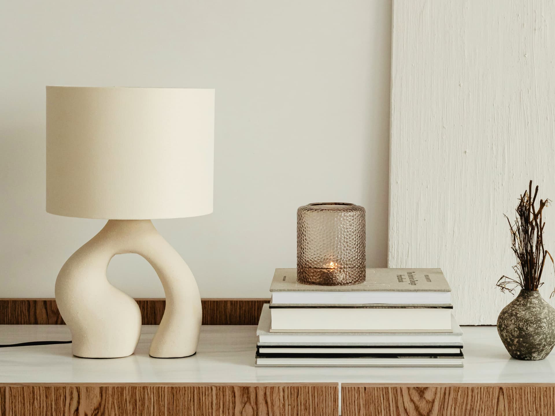 Minimalistische Wohnaccessoires