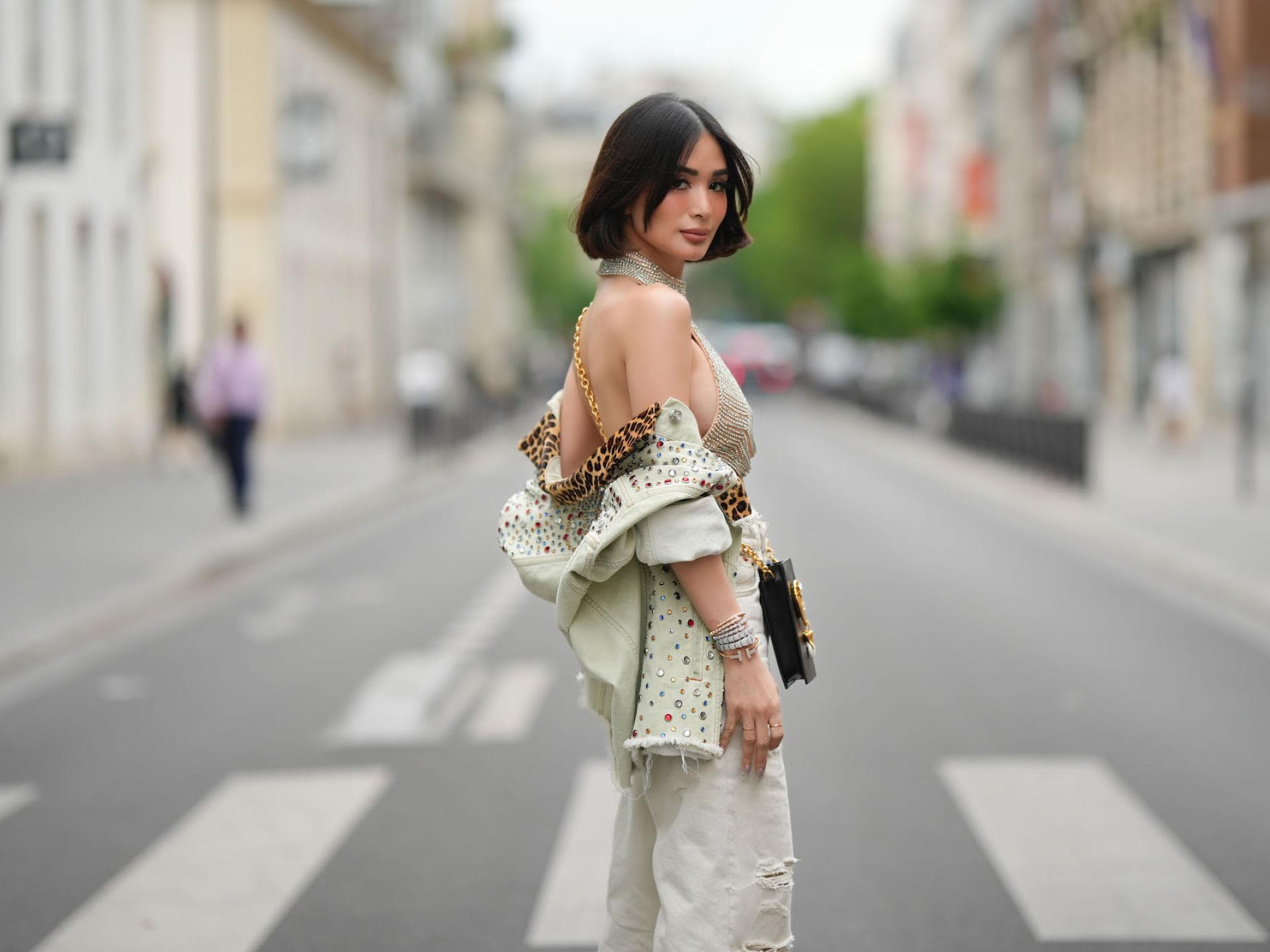 Heart Evangelista mit Bubble Bob mit Curtain Bangs