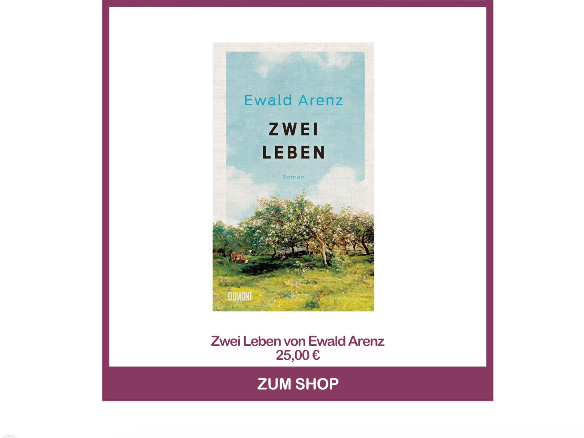 Zwei Leben von Ewald Arenz