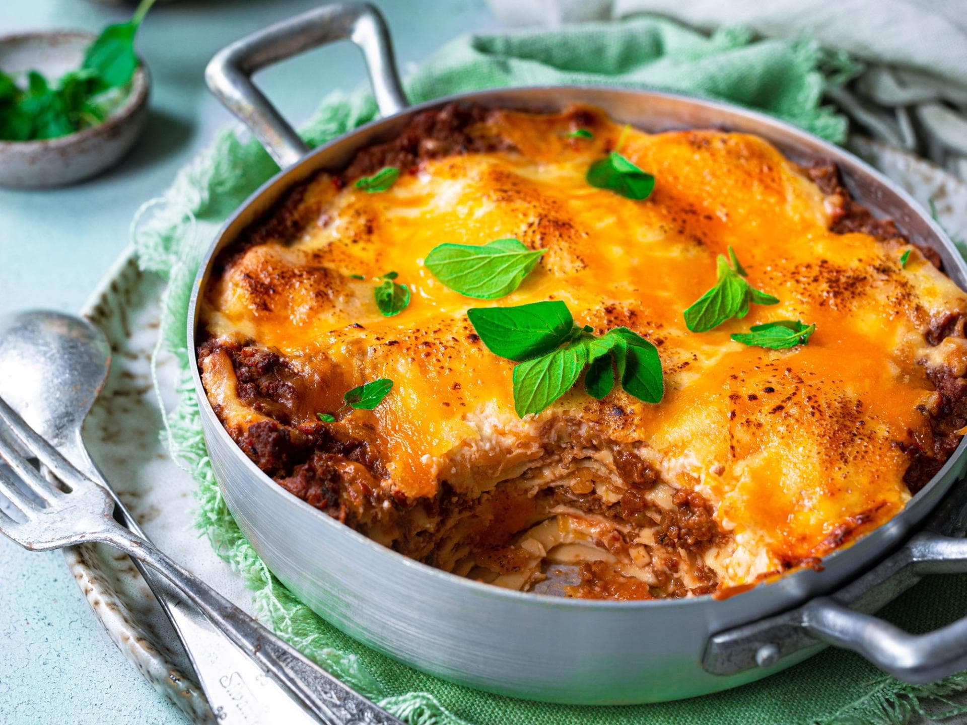 Kürbis-Lasagne mit Hackfleisch 