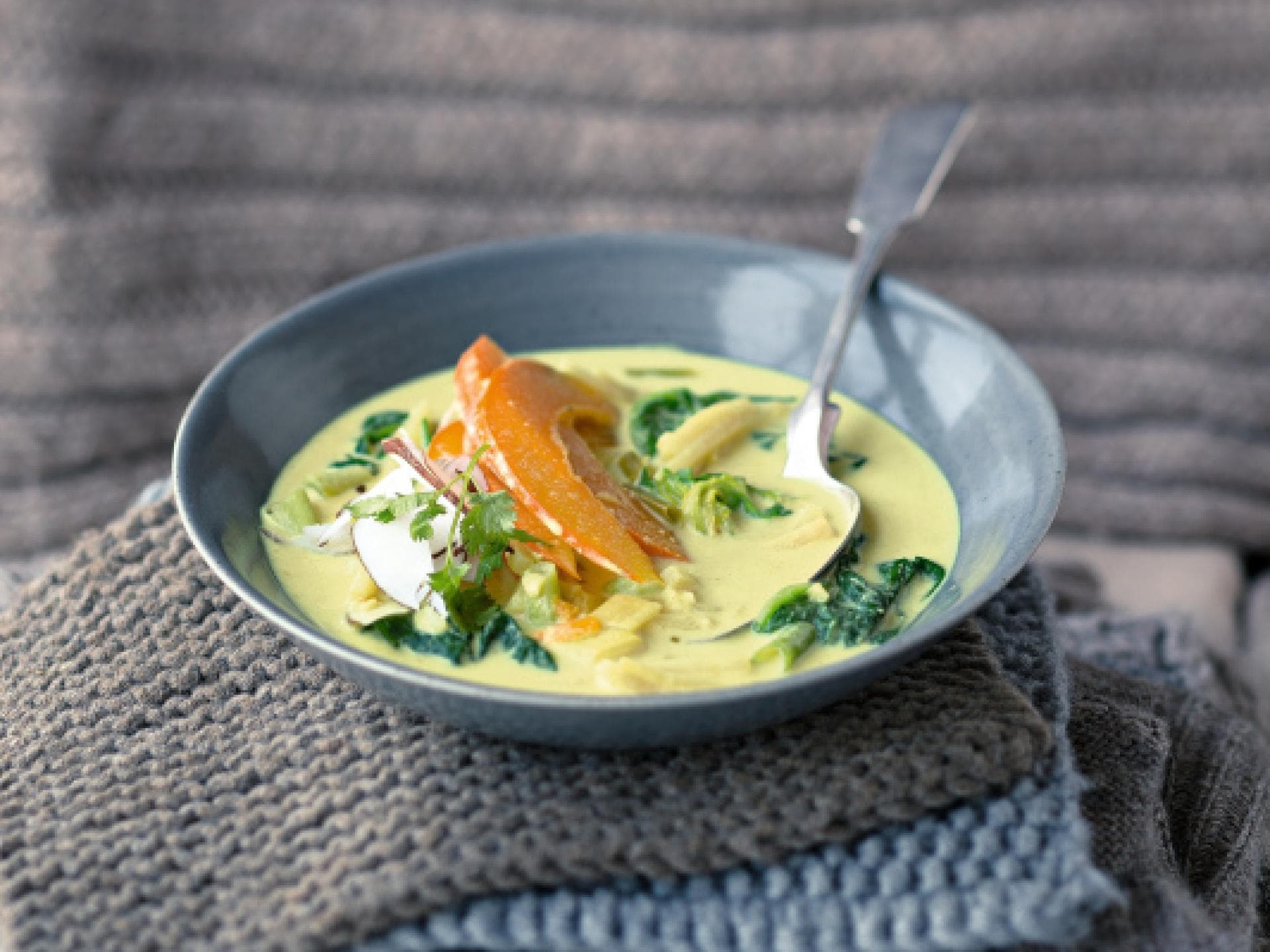 Kürbiscurry mit Kokosnuss 
