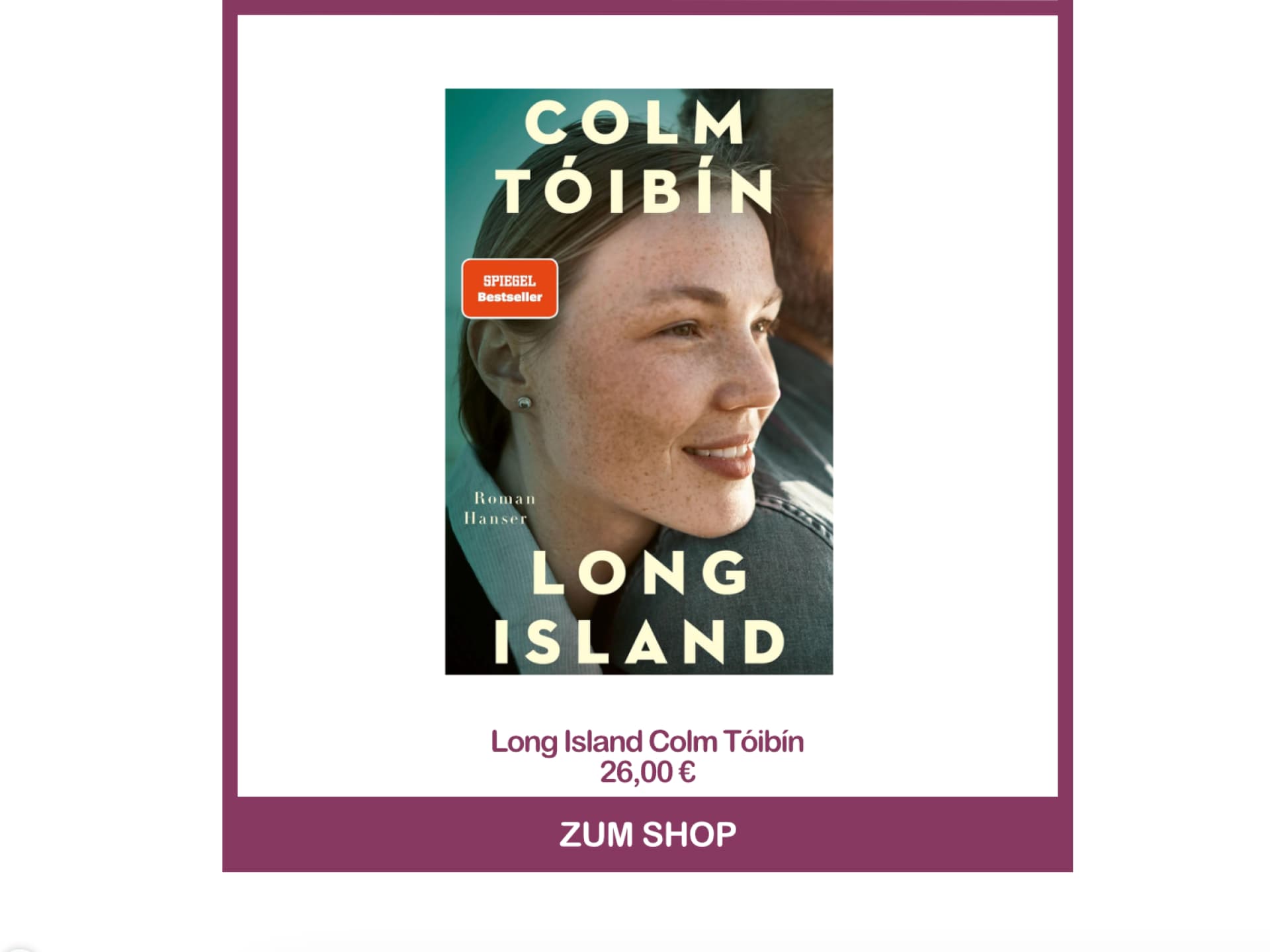 Long Island von Colm Tóibín