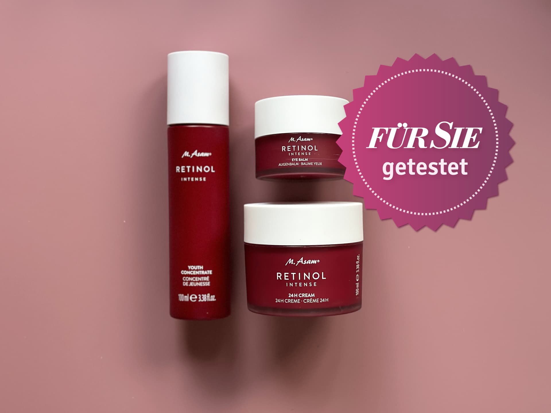 Die Retinol Intense Pflegeserie von M. Asam im Test