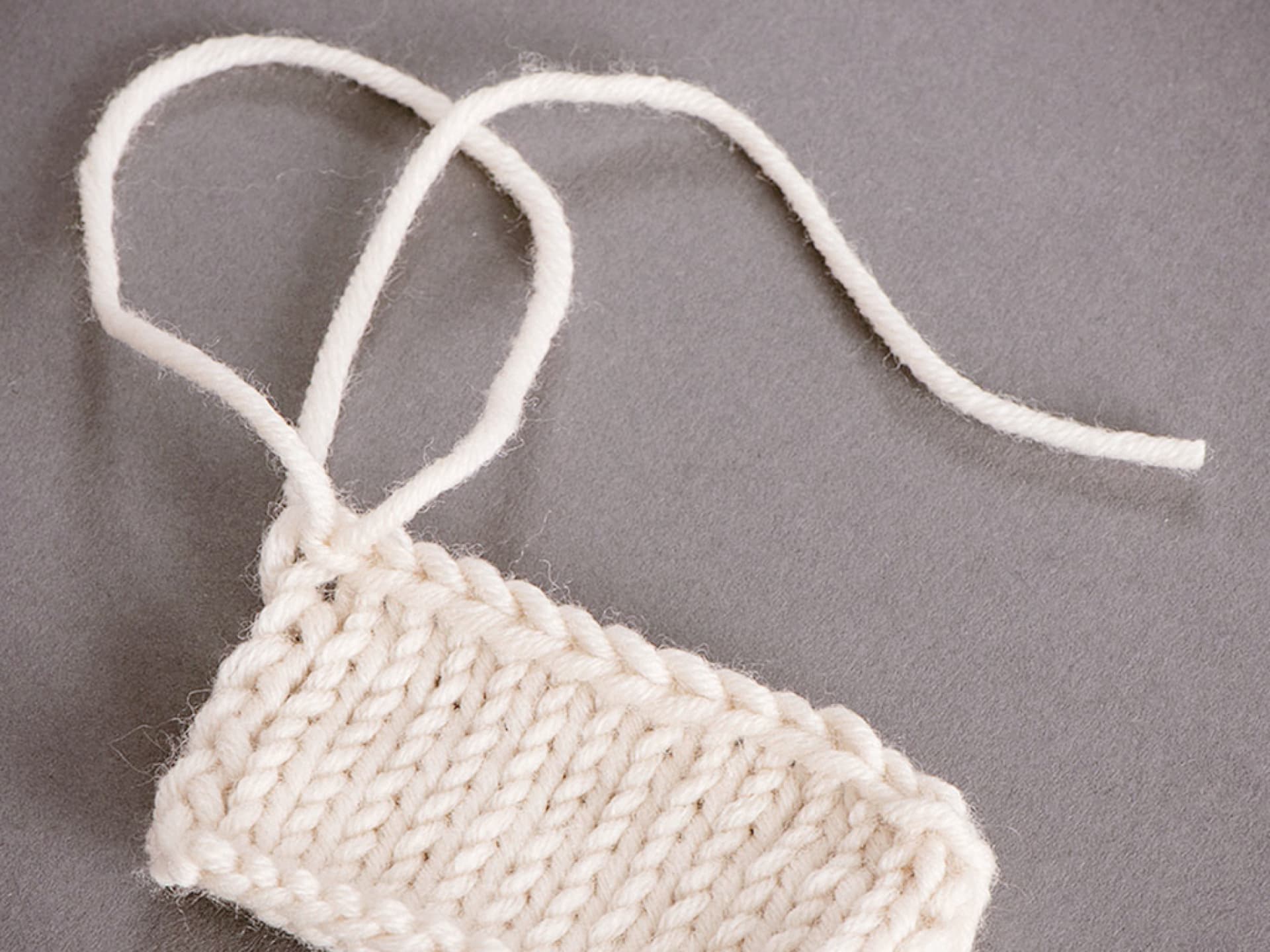 Maschen abketten - der 4. Schritt Maschen abketten - Schritt 4