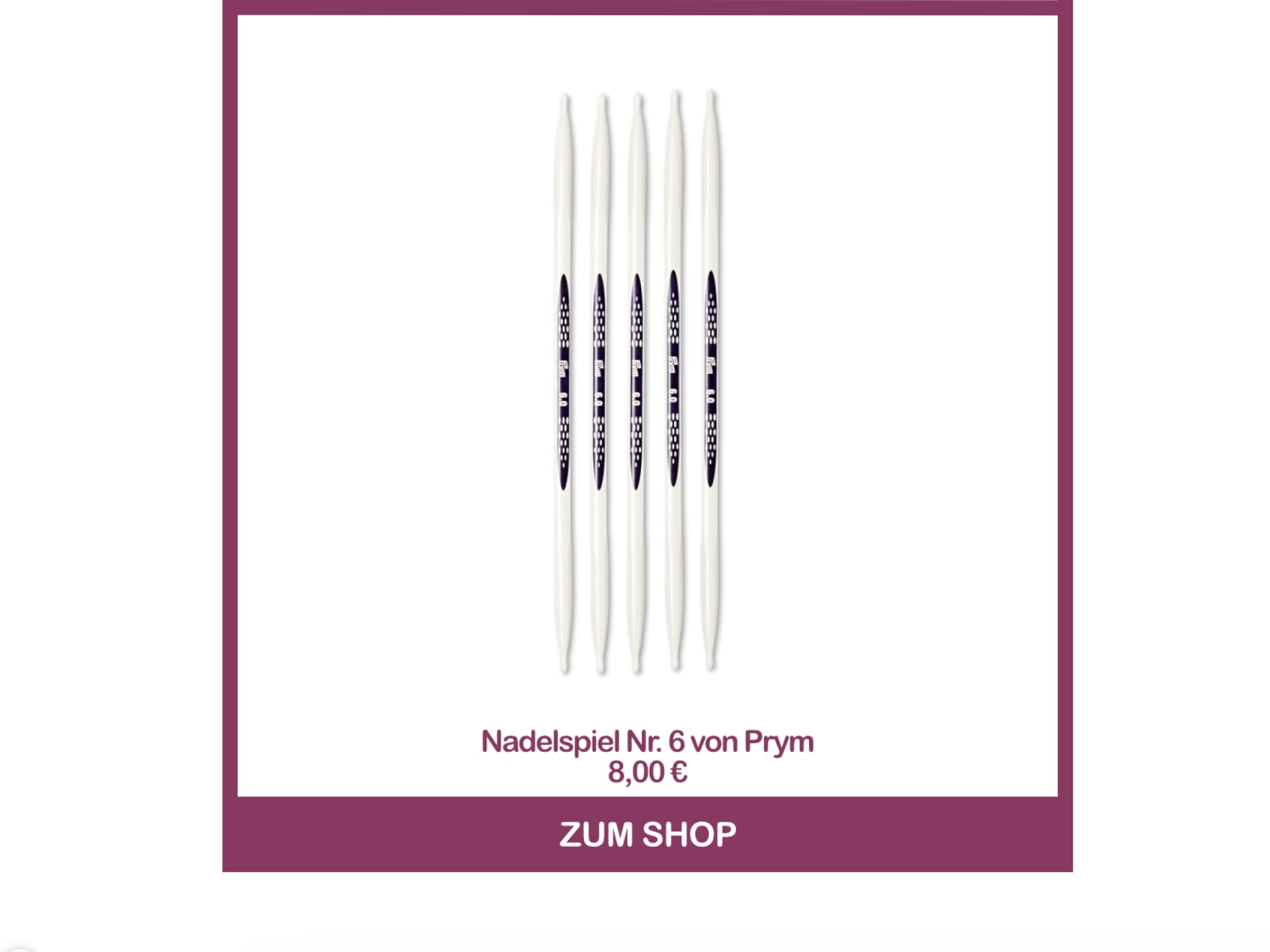 Nadelspiel Nr. 6 von Prym