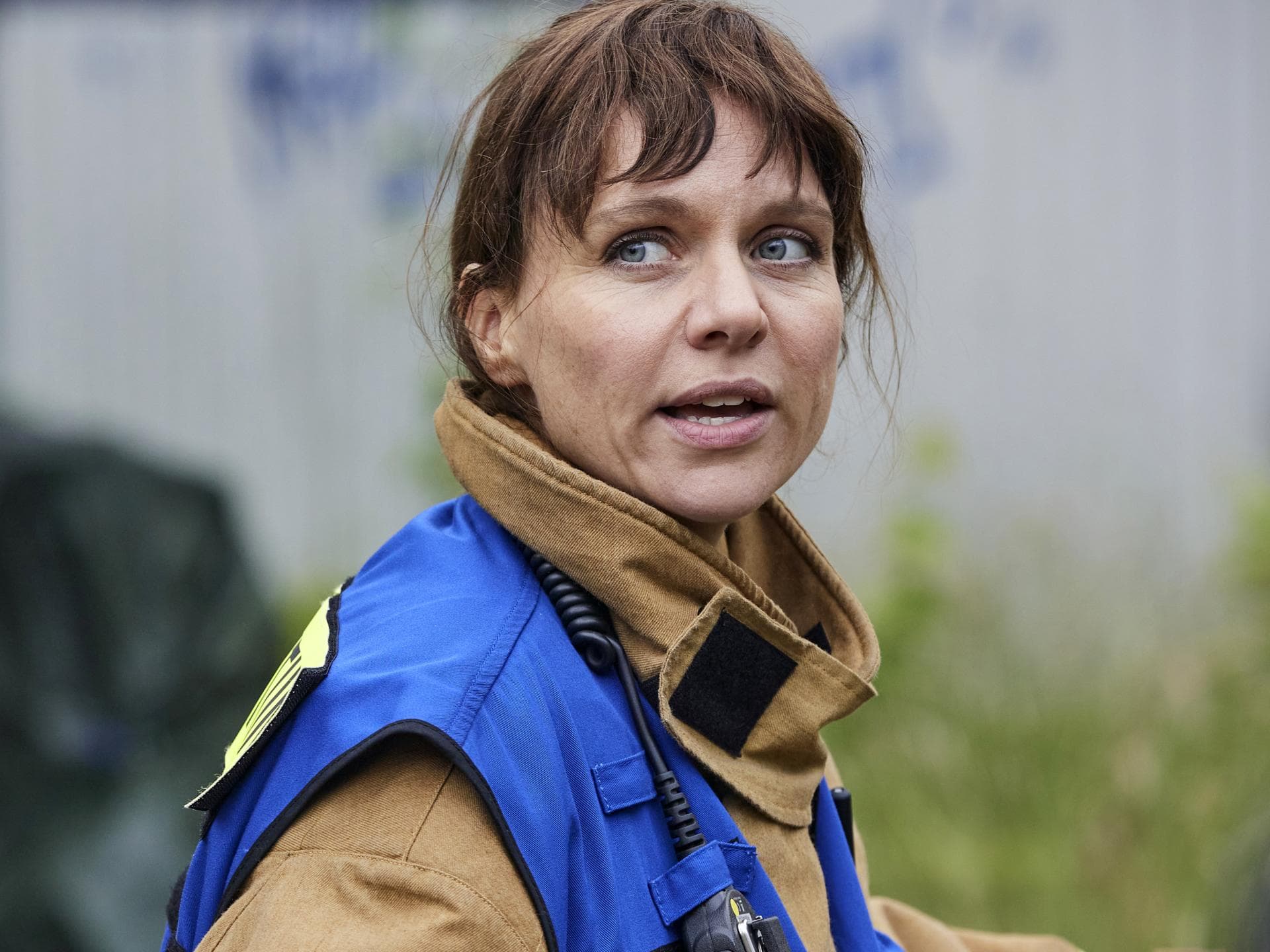 Nadja Becker ist eine beliebte Schauspielerin Nadja Becker in "Feuerwehfrauen"