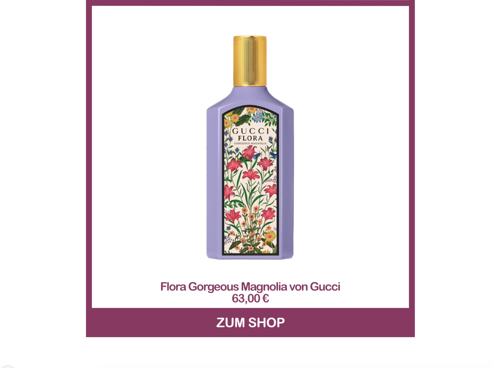 Parfum gegen Mücken - Flora Gorgeous Magnolia von Gucci
