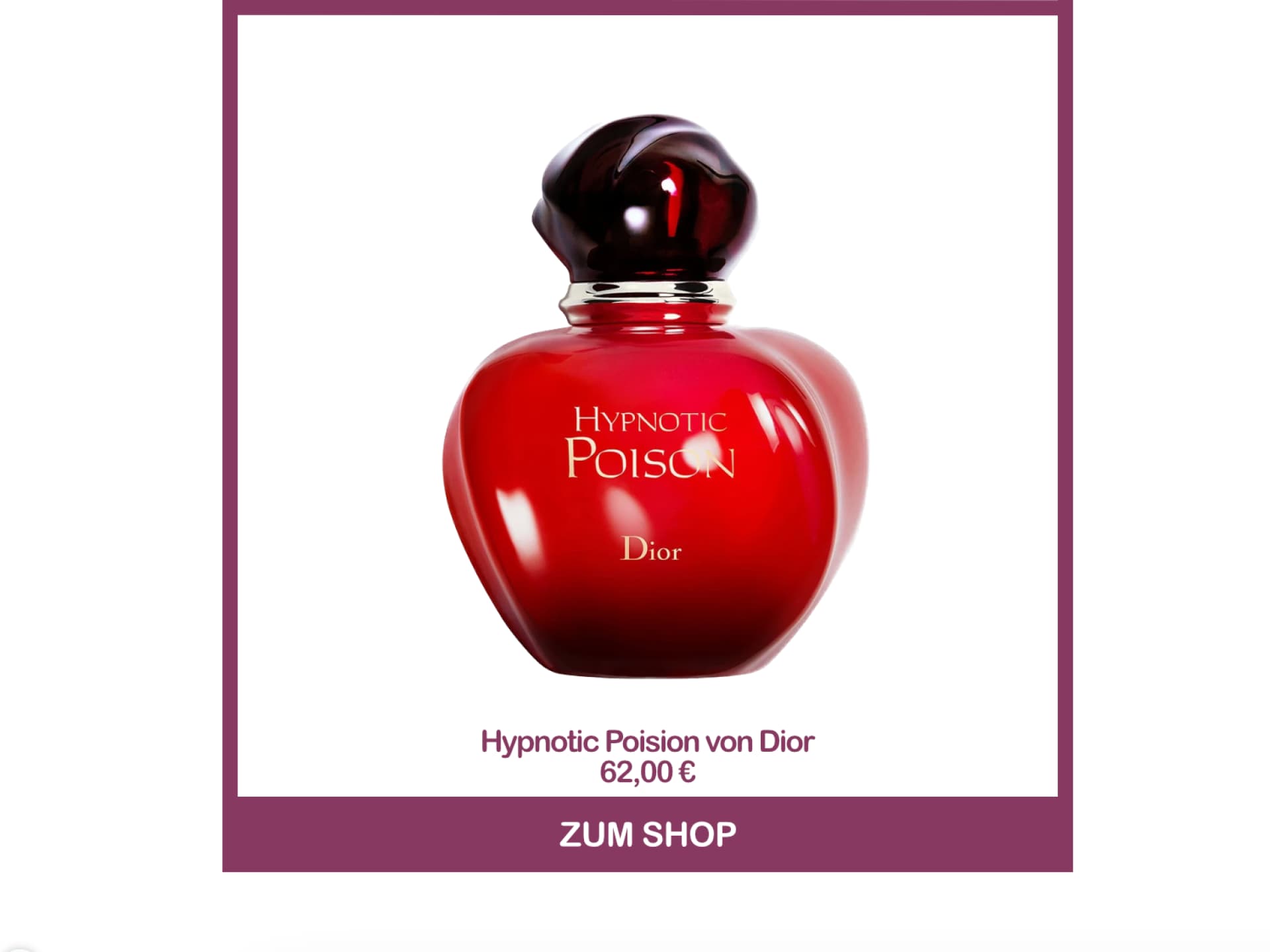 Parfum gegen Mücken - Hypnotic Poison von Dior