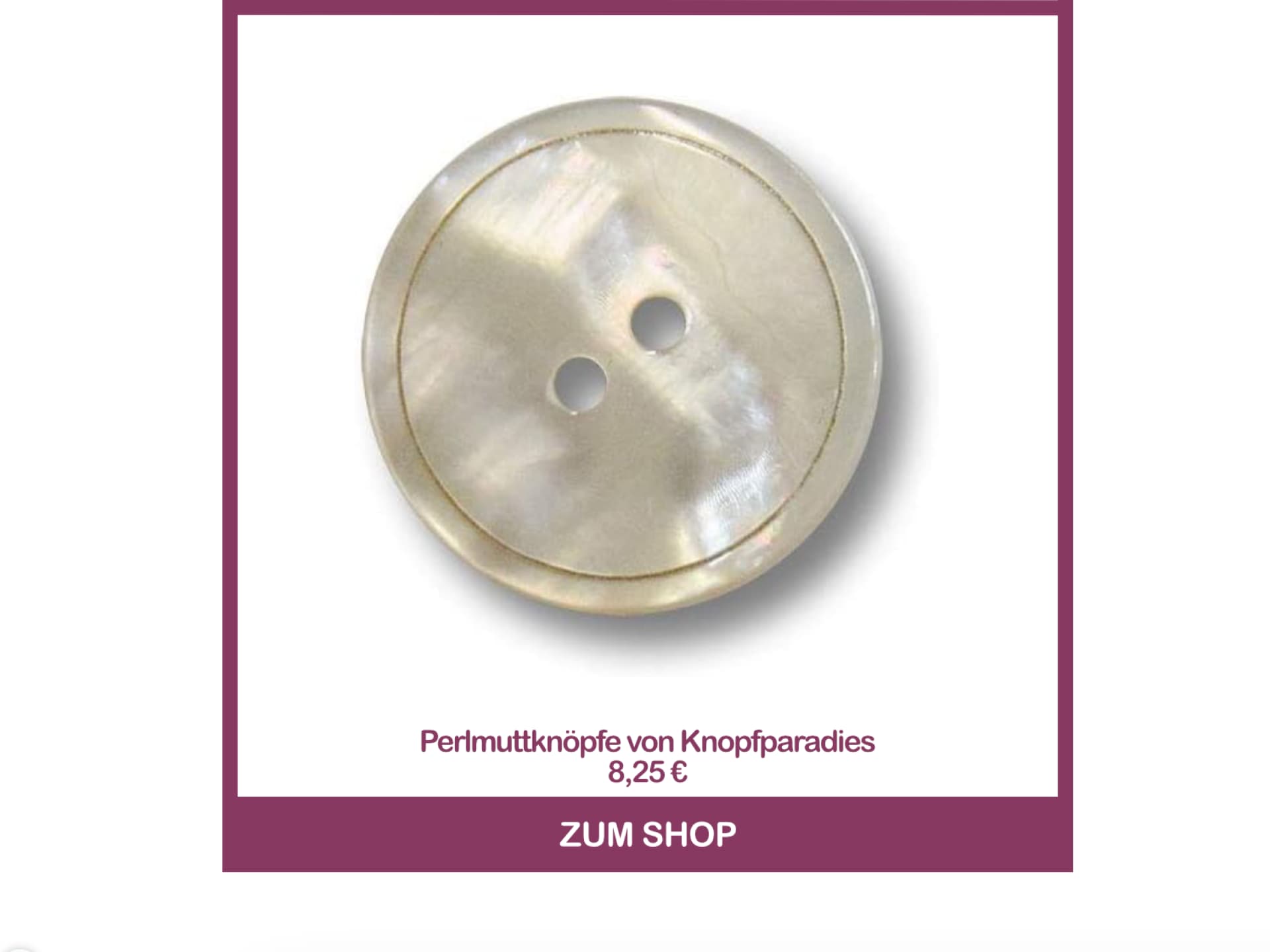 Perlmuttknöpfe von Knopfparadies