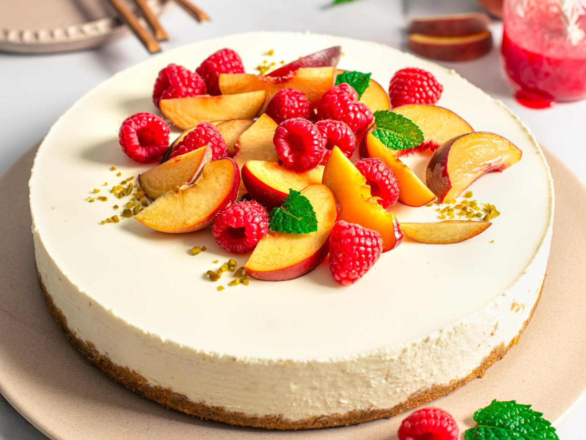Pfirsich-Käsekuchen 