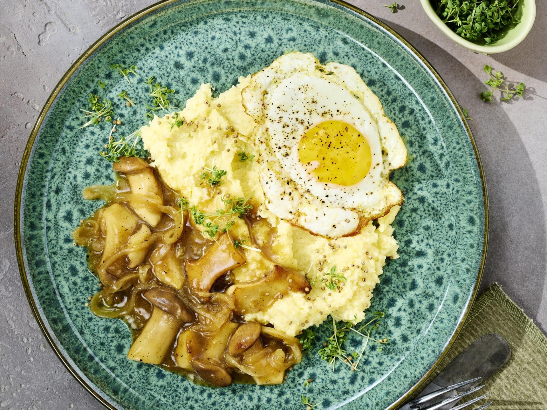 Polenta mit Pilzen 