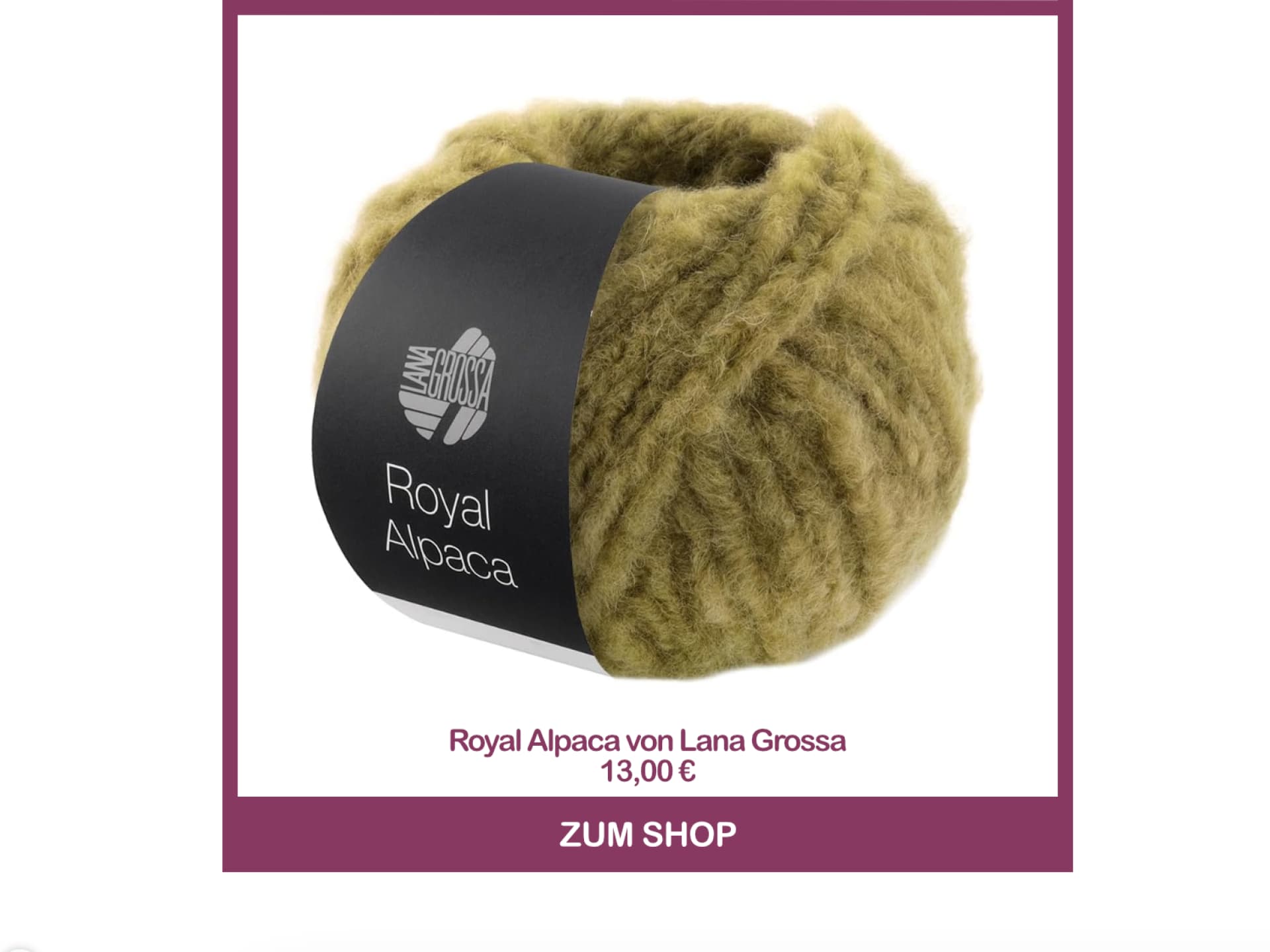 Strickgarn Royal Alpaca von Lana Grossa