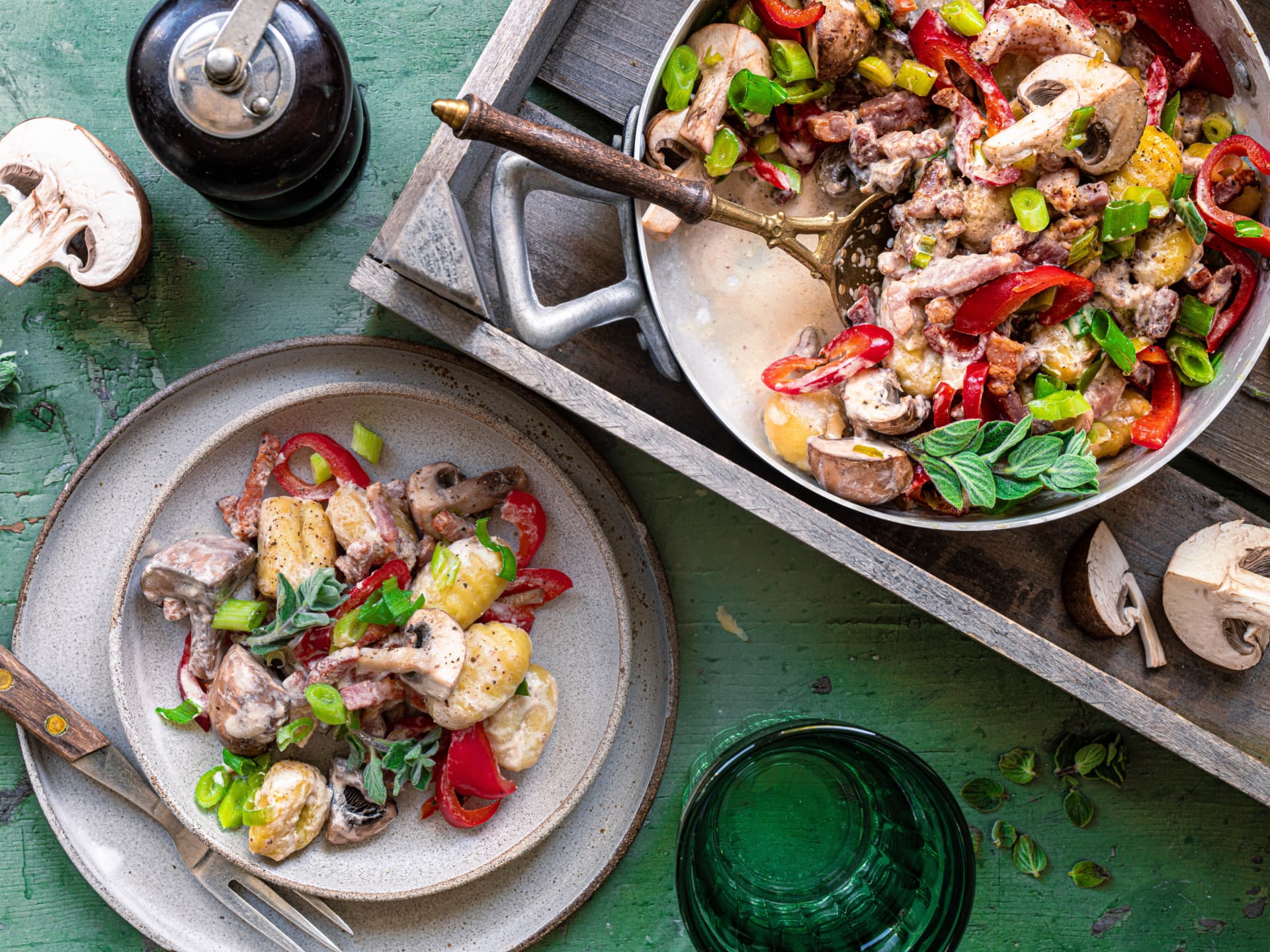 Rezept für eine schnelle Pilzpfanne Schnelle Pilzpfanne