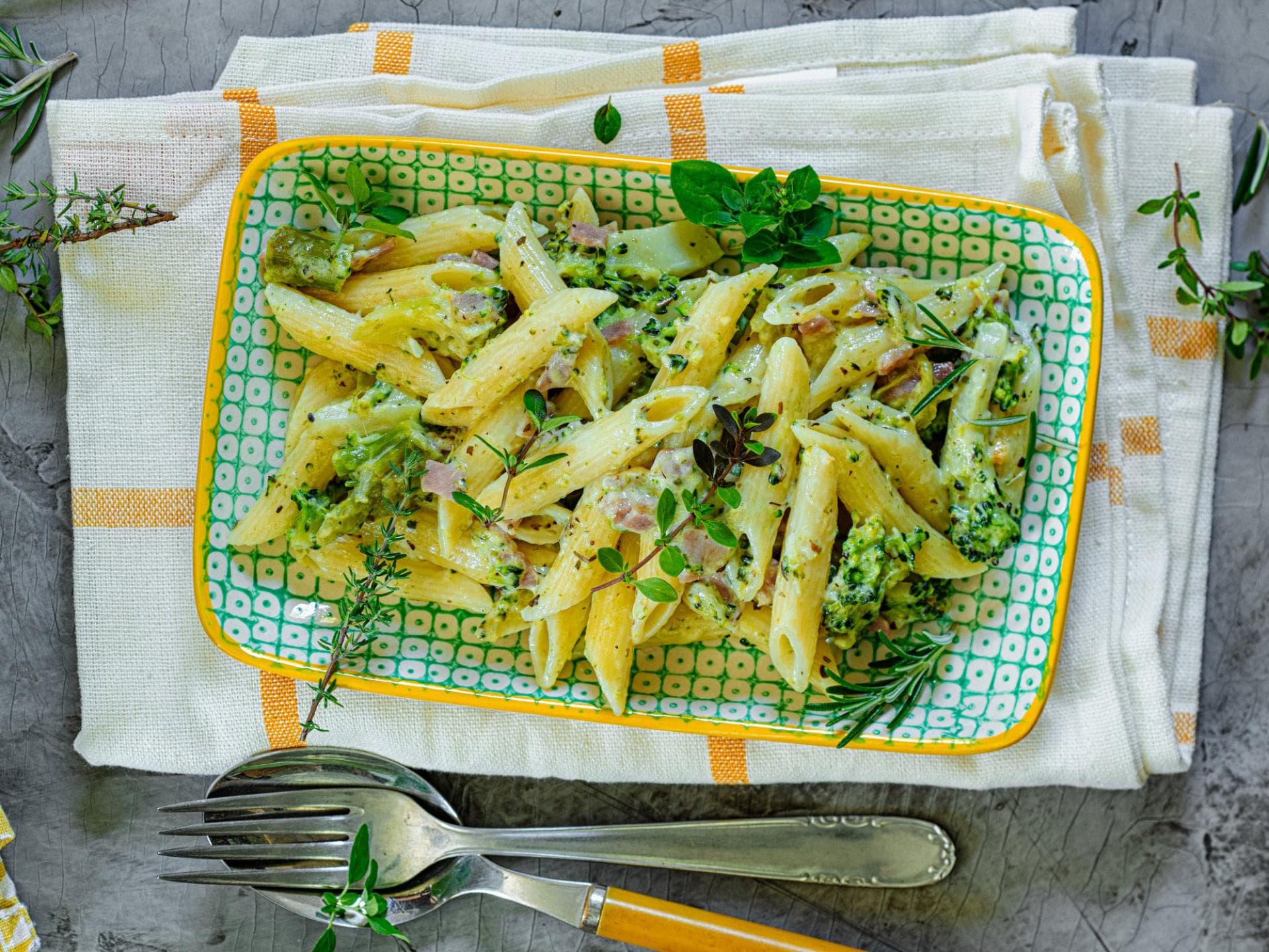Brokkoli-Schinken-Penne 