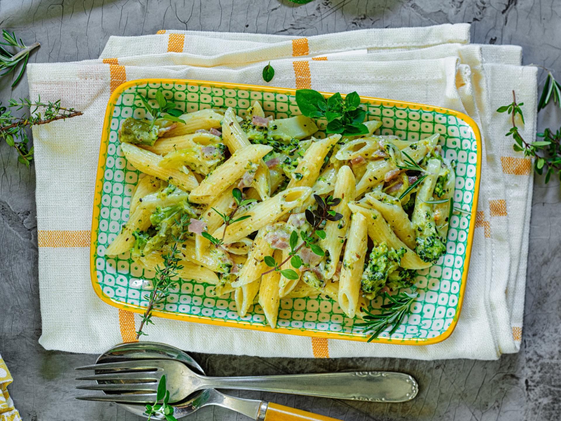 Brokkoli-Schinken-Penne 