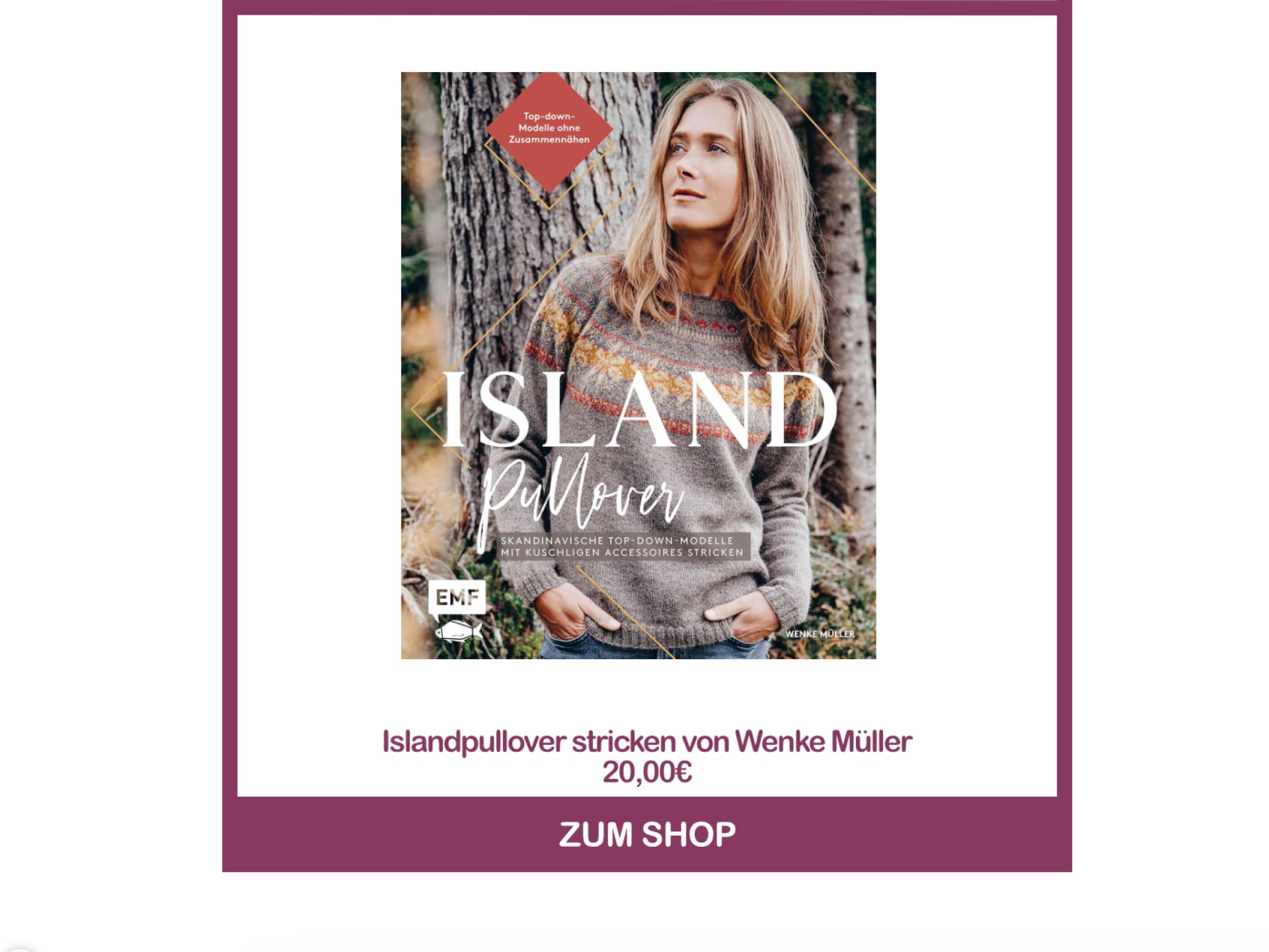 Die besten Strickbücher - Islandpullover stricken von Wenke Müller