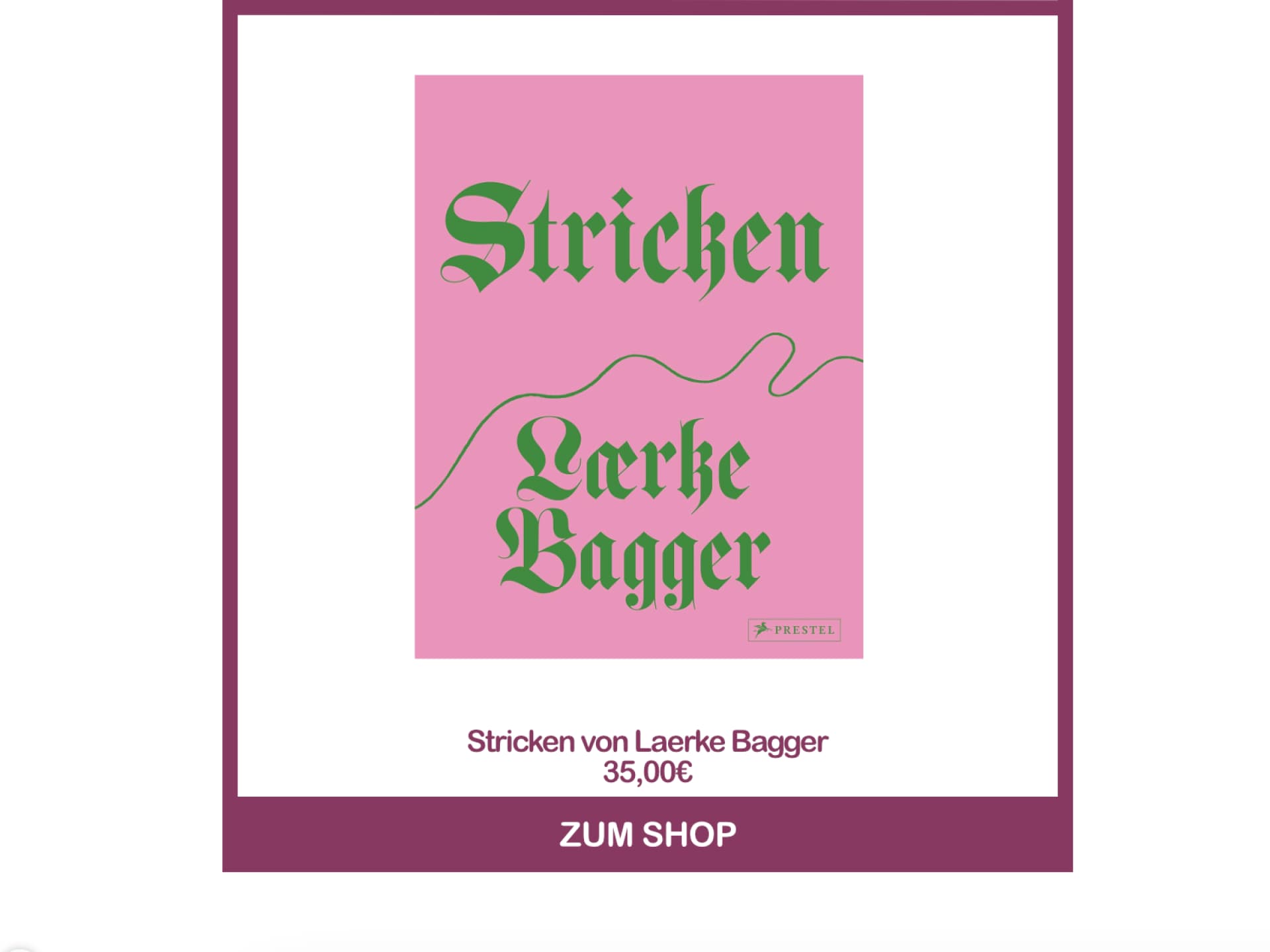 Die besten Strickbücher - Stricken von Laerke Bagger