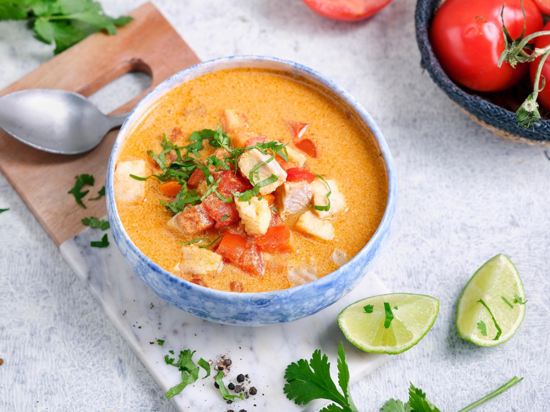 Fischsuppe mit Kokosmilch 