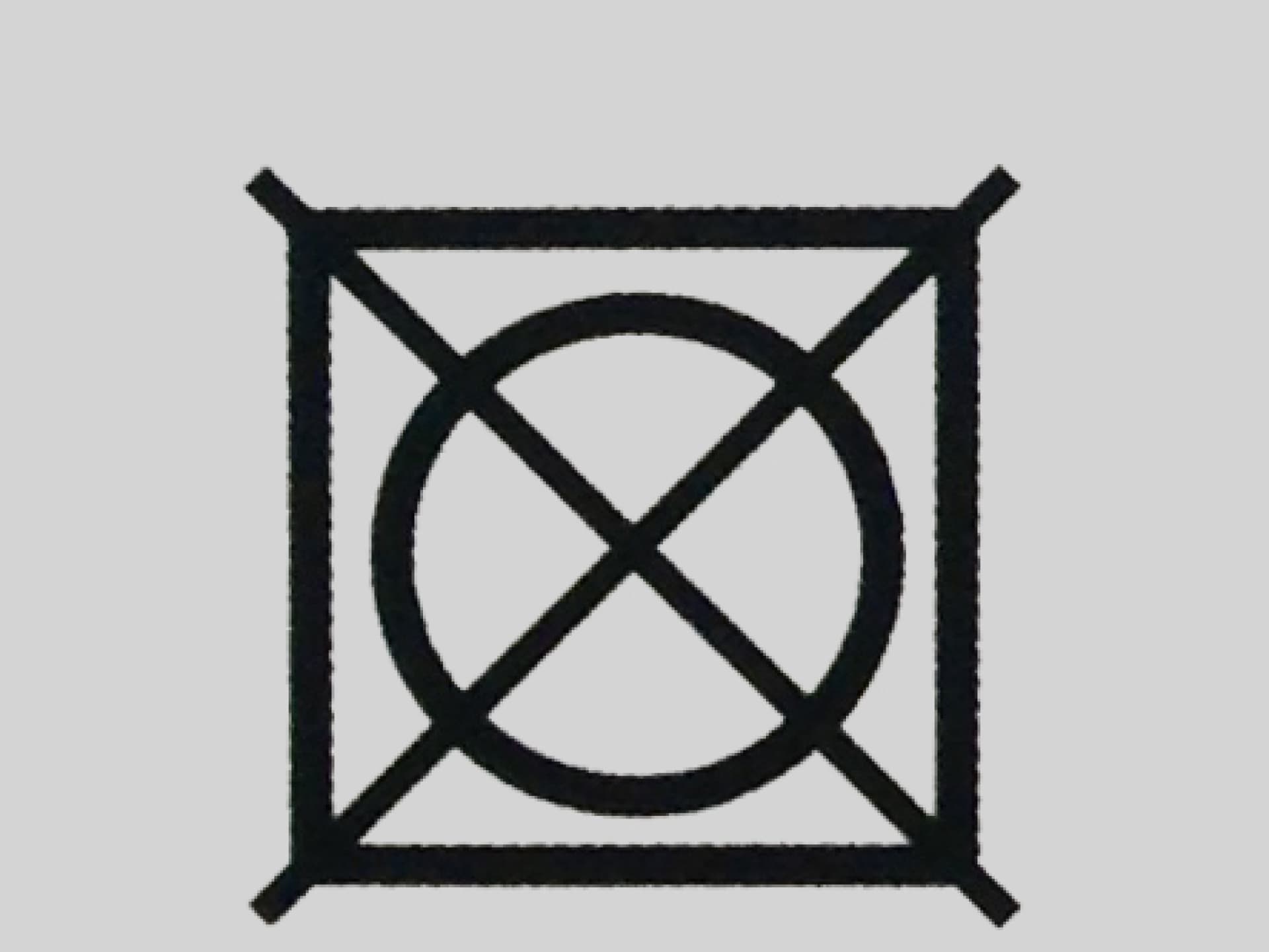 Stricksymbol für nicht für den Trockner geeignet Stricksymbol für Garn nicht in den Trockner geben