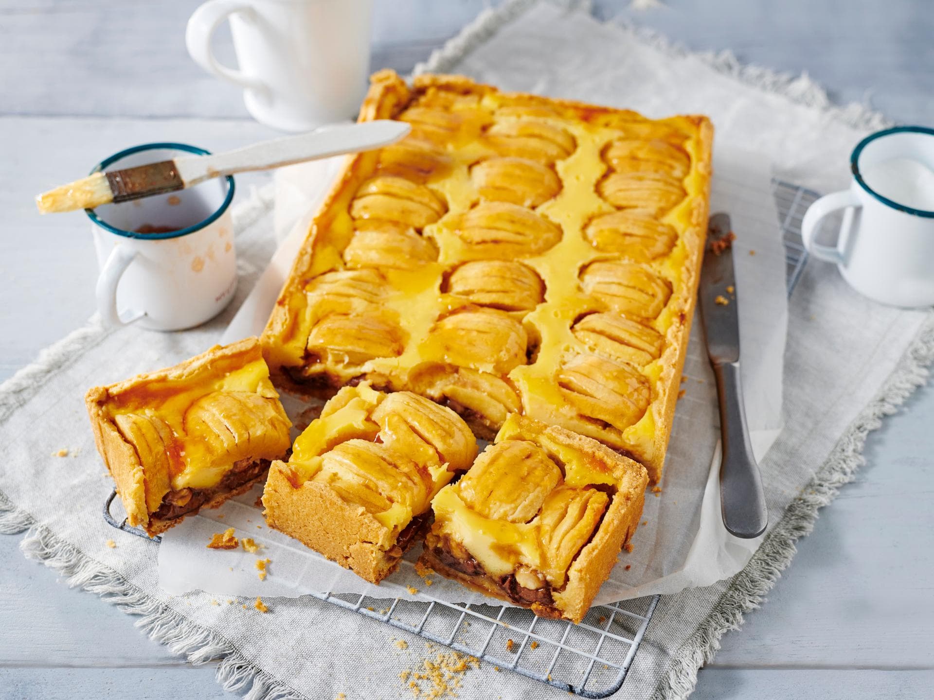 Apfelkuchen mit Toffifee 
