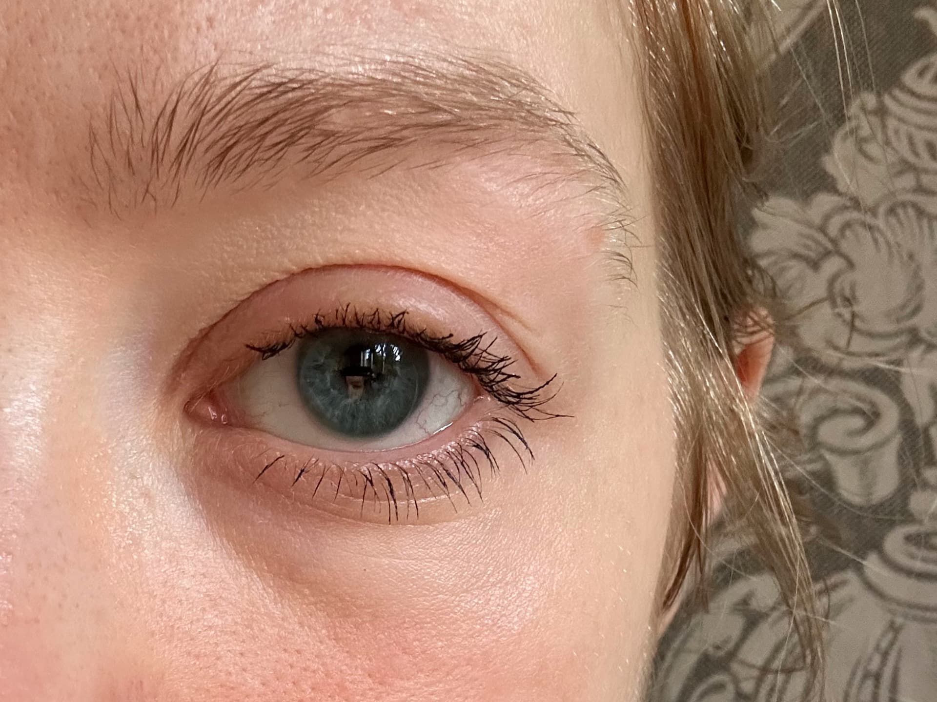 Meine Wimpern vor der Anwendung mit dem Calisi Curler