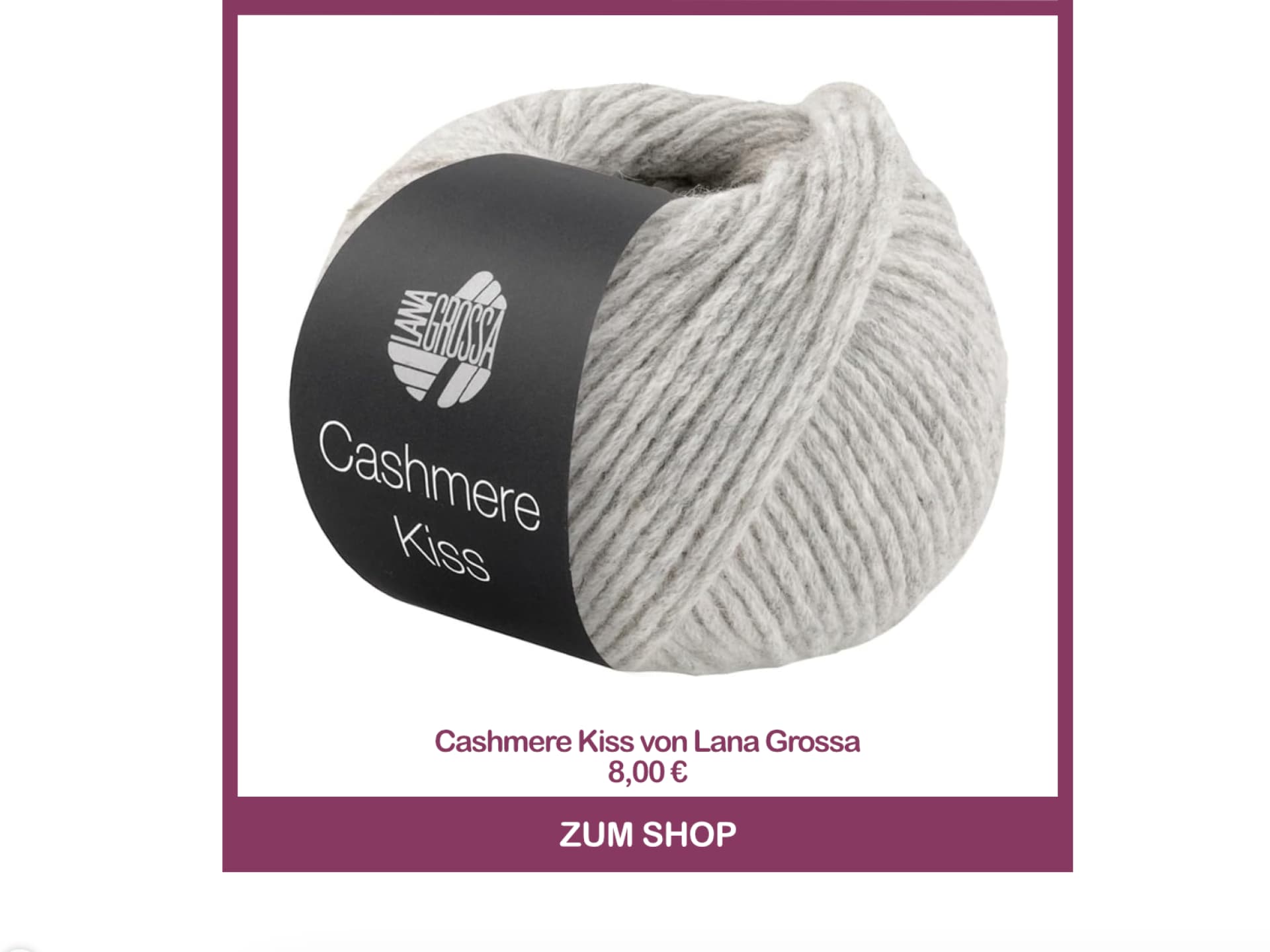 Strickgarn Cashmere Kiss von Lana Grossa