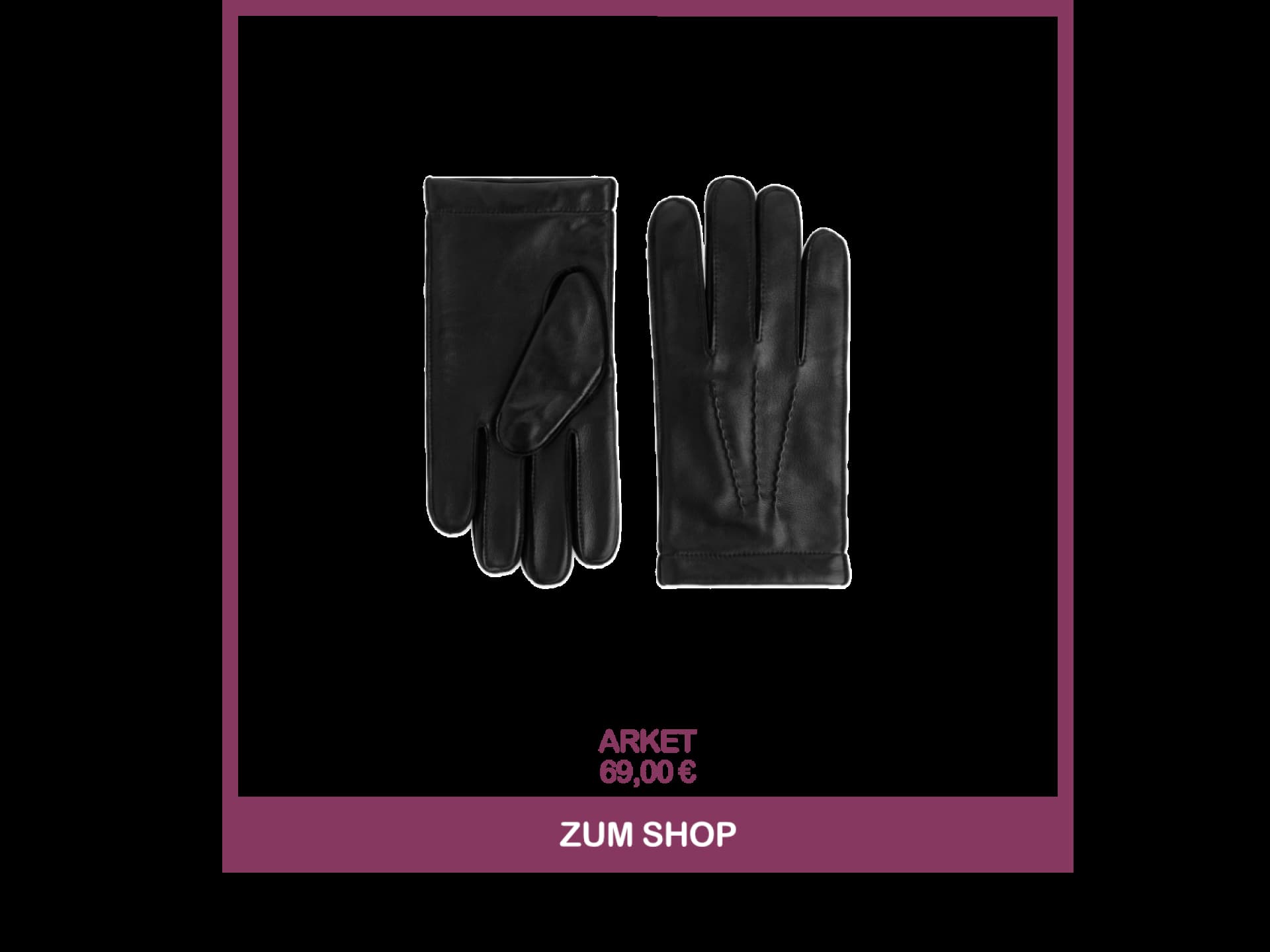 Gefütterte Lederhandschuhe von Arket