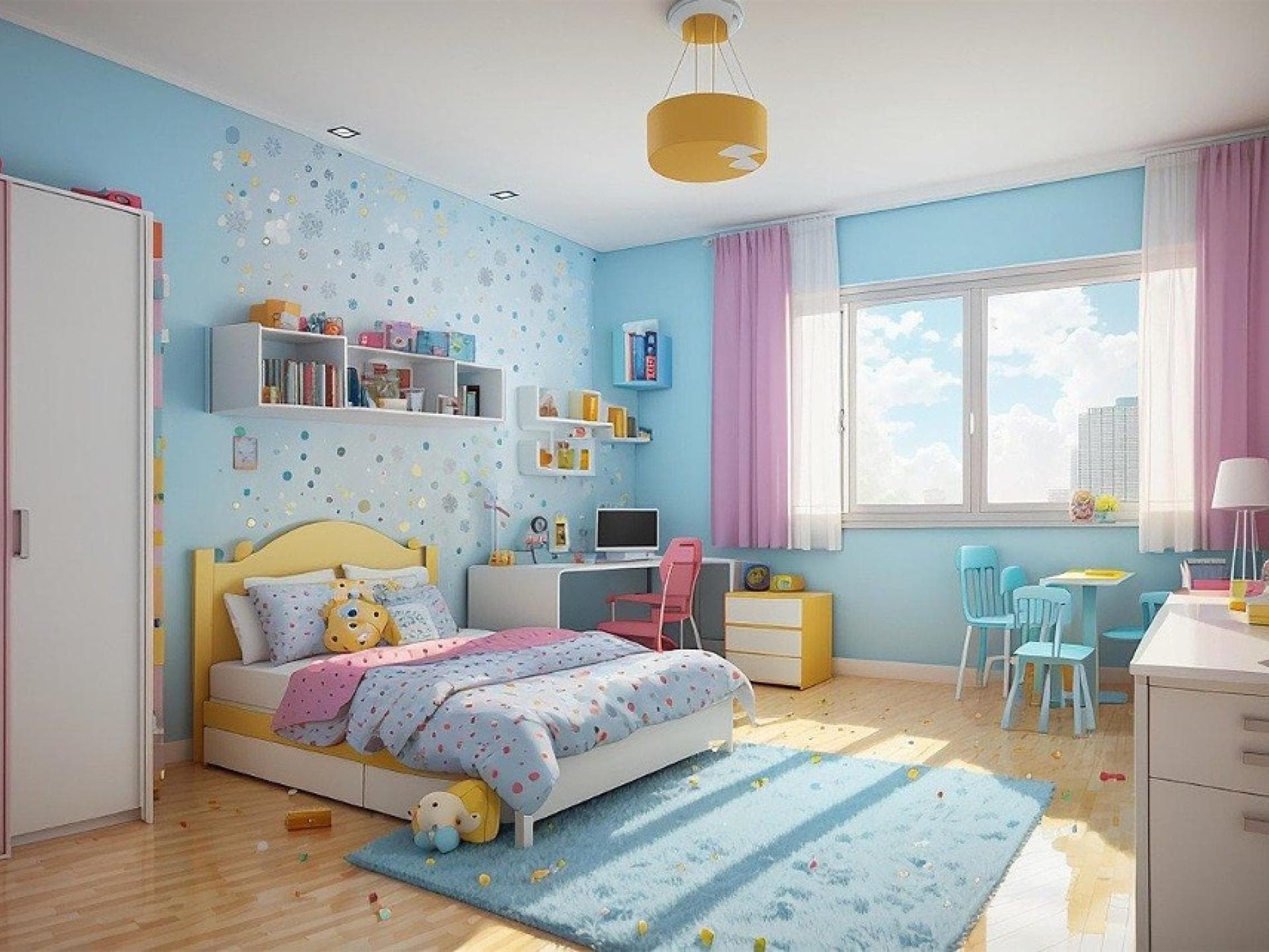 Eingerichtetes Kinderzimmer
